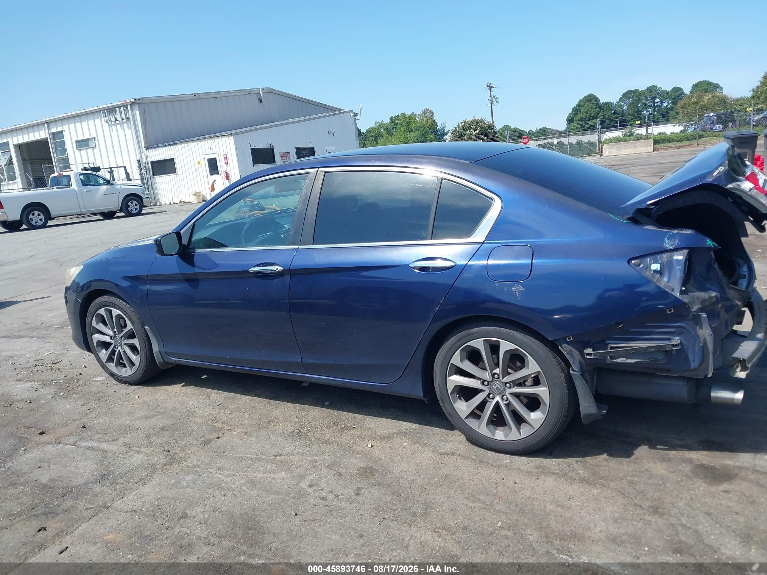 2013 Honda Accord Sport Синий vin: 1HGCR2F5XDA231216