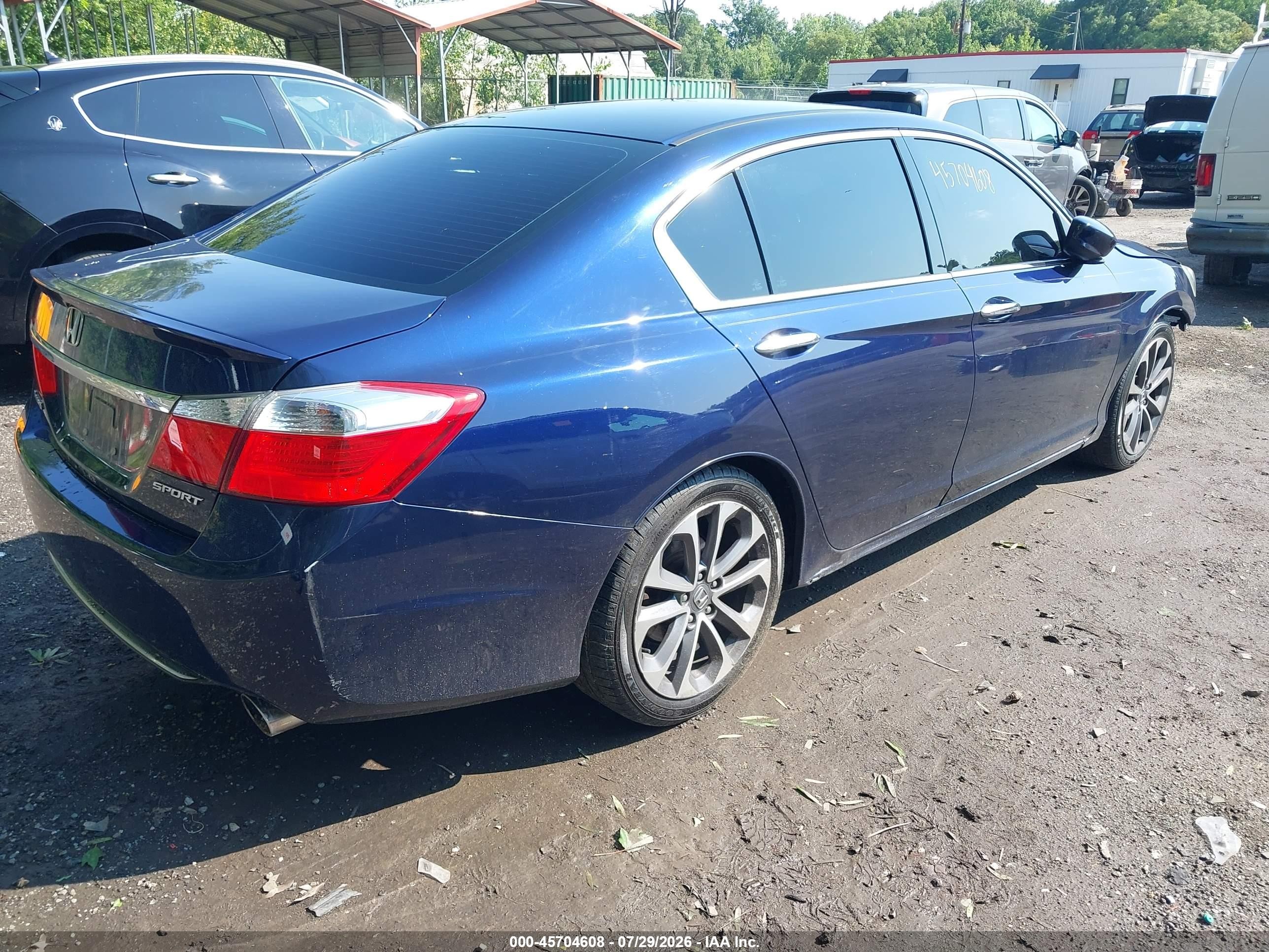 2013 Honda Accord Sport Blue vin: 1HGCR2F5XDA235833