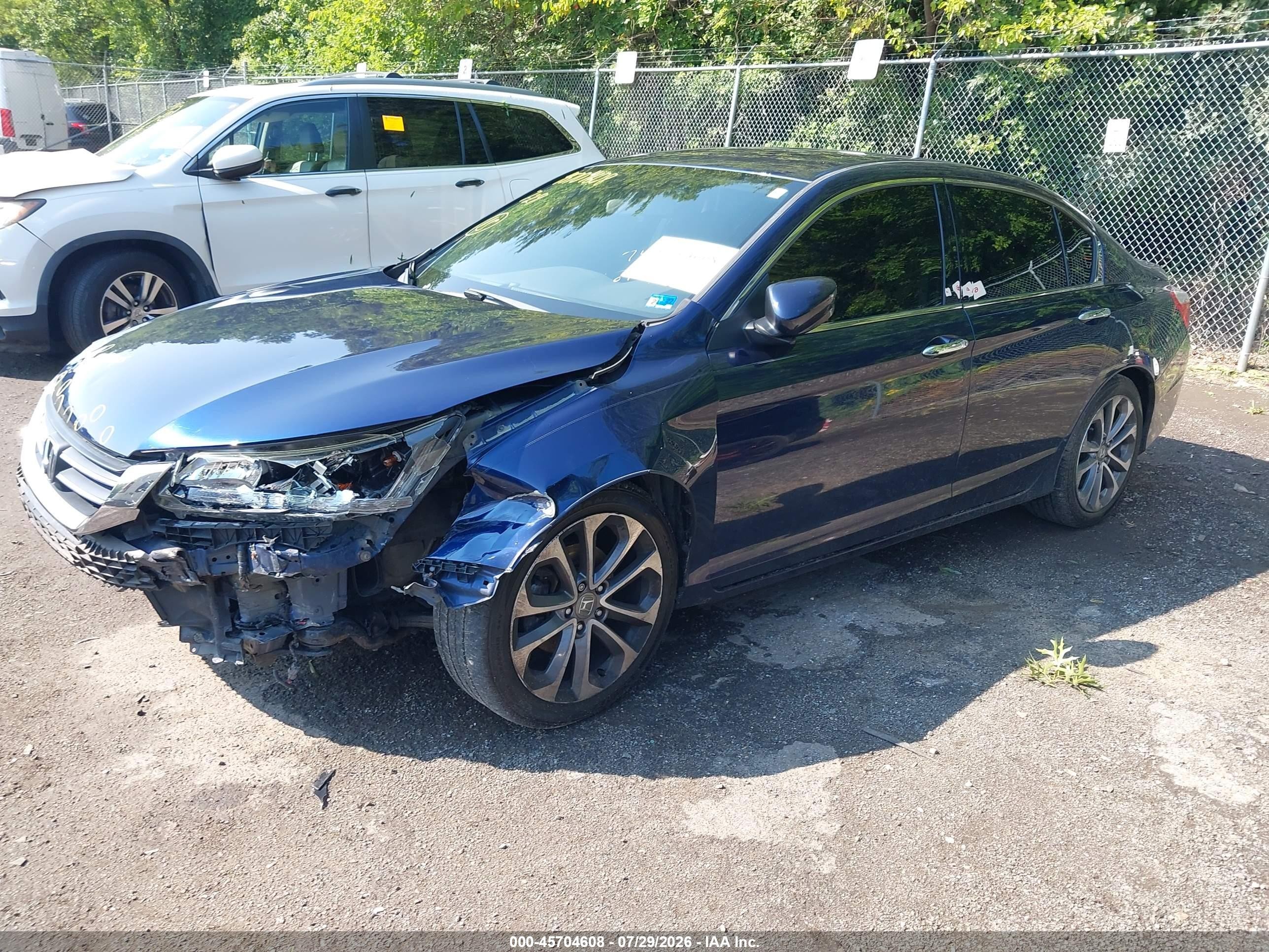 2013 Honda Accord Sport Blue vin: 1HGCR2F5XDA235833