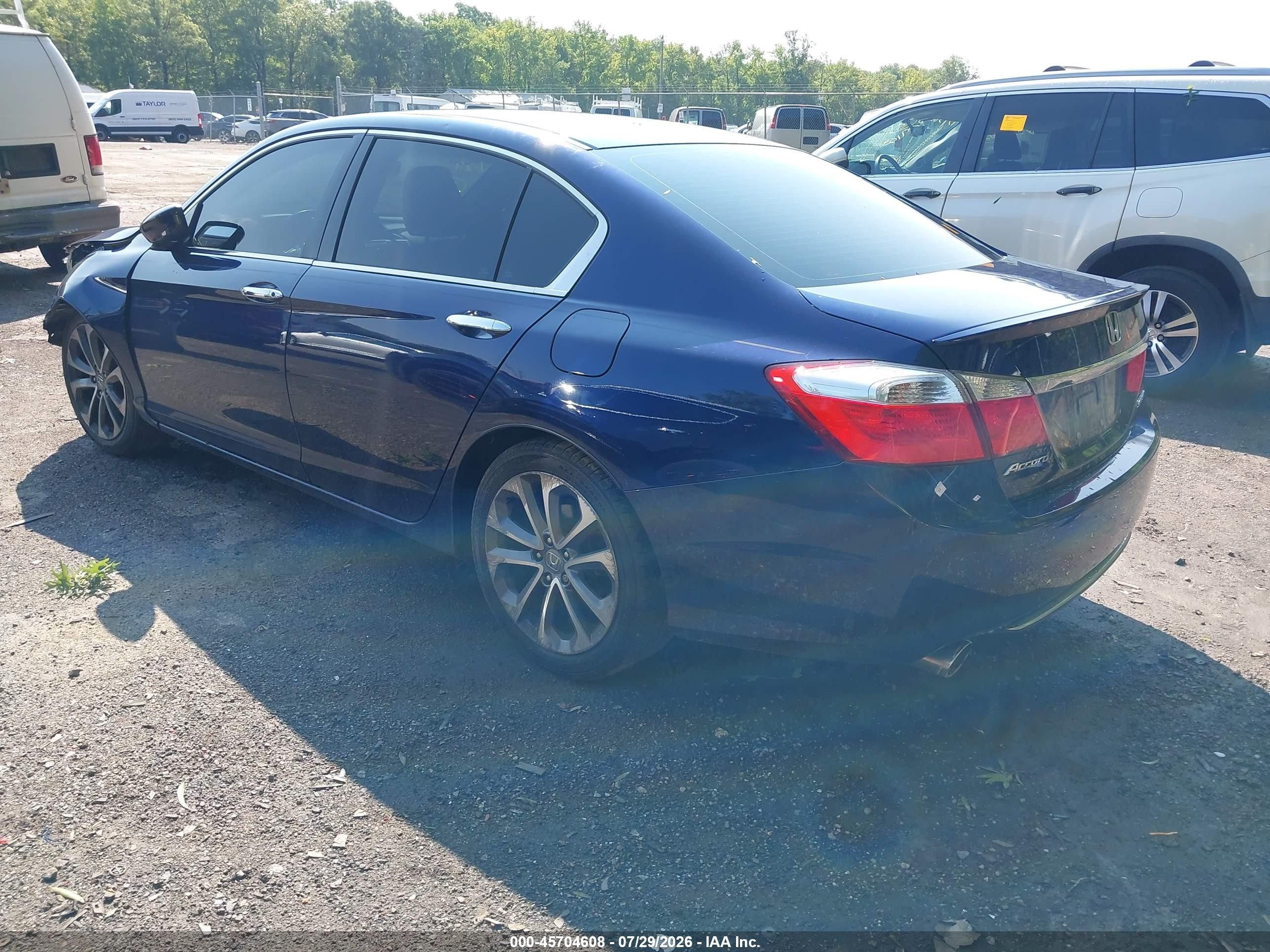 2013 Honda Accord Sport Blue vin: 1HGCR2F5XDA235833