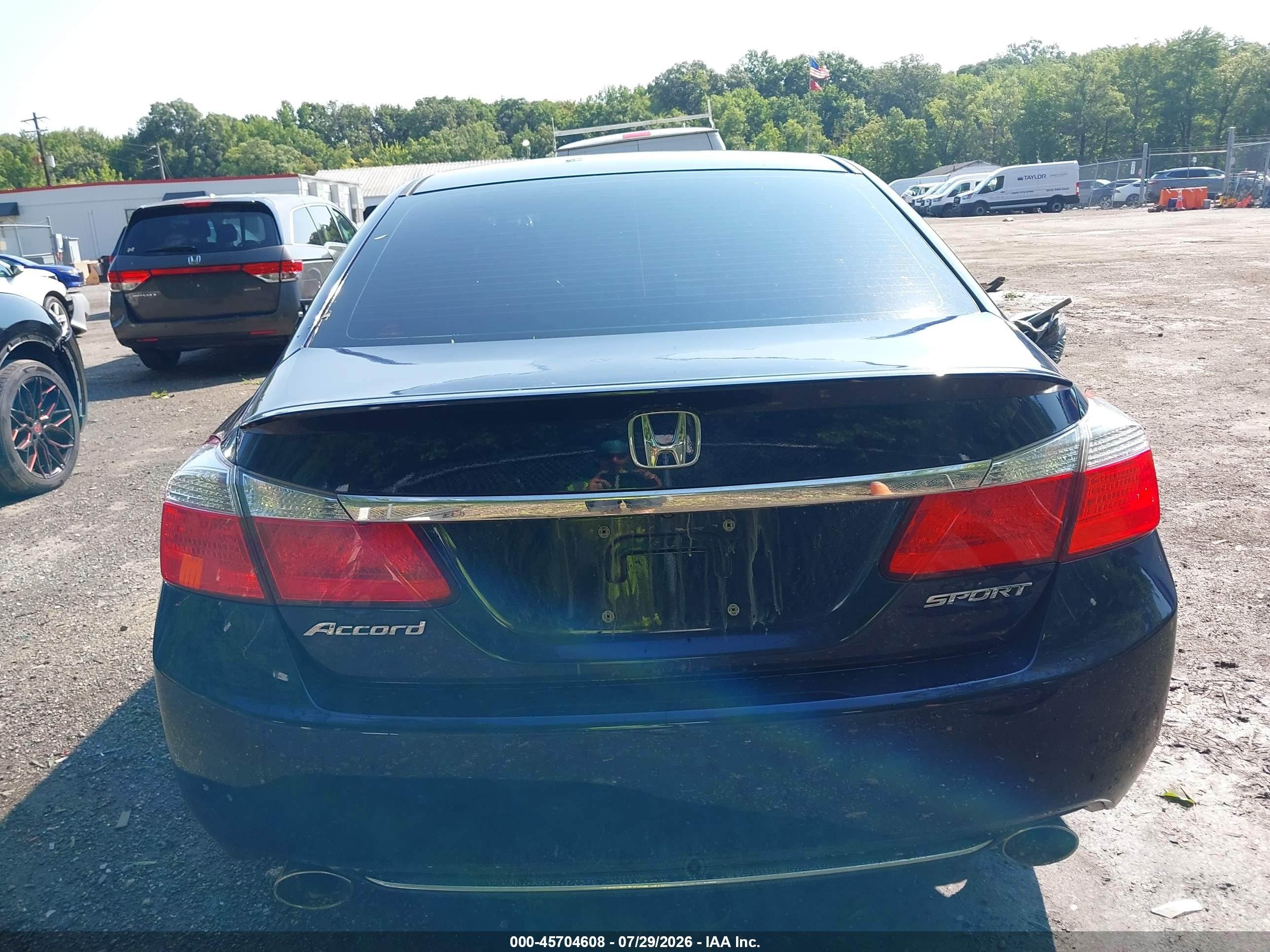 2013 Honda Accord Sport Blue vin: 1HGCR2F5XDA235833