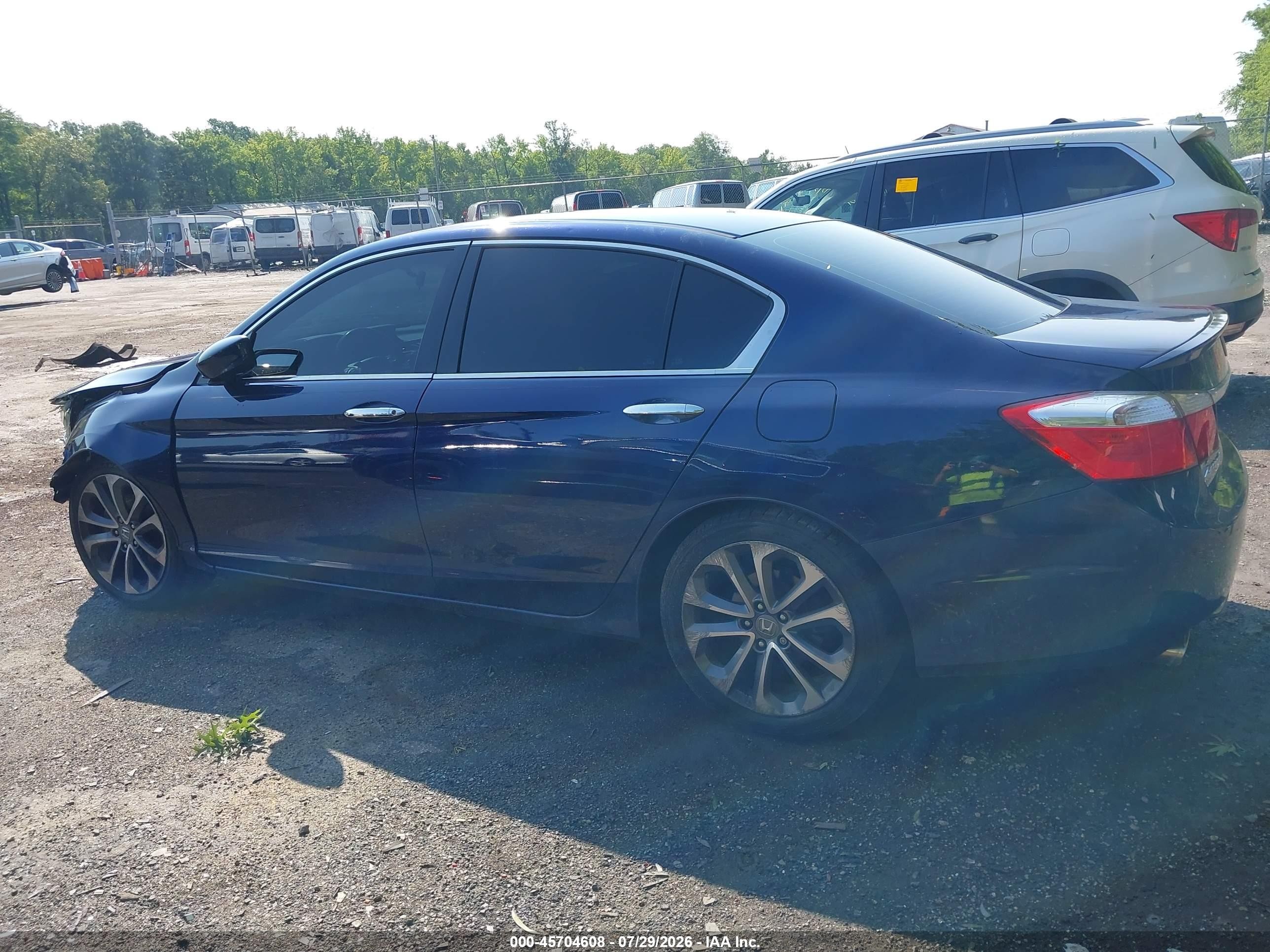 2013 Honda Accord Sport Blue vin: 1HGCR2F5XDA235833