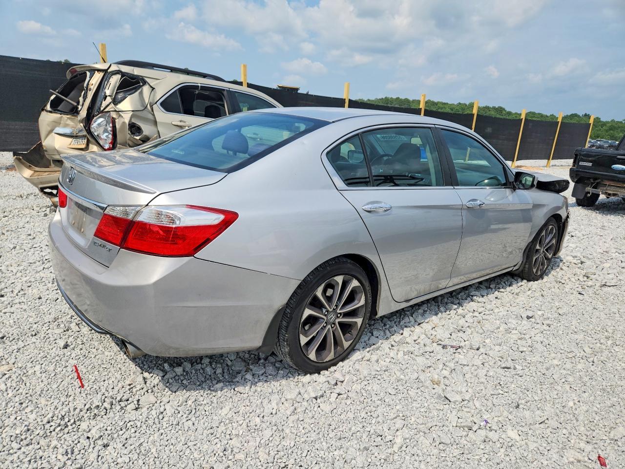 2013 Honda Accord Sport Серебряный vin: 1HGCR2F5XDA255337
