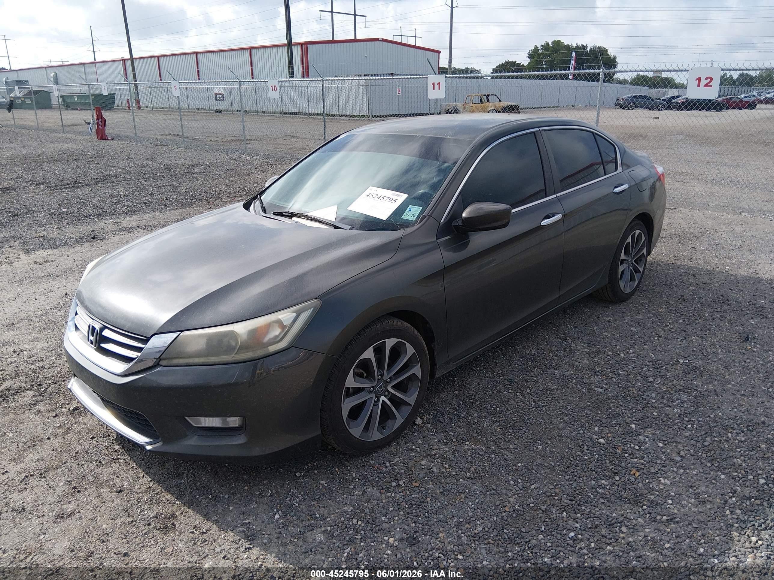 2013 Honda Accord Sport Серый vin: 1HGCR2F5XDA255418