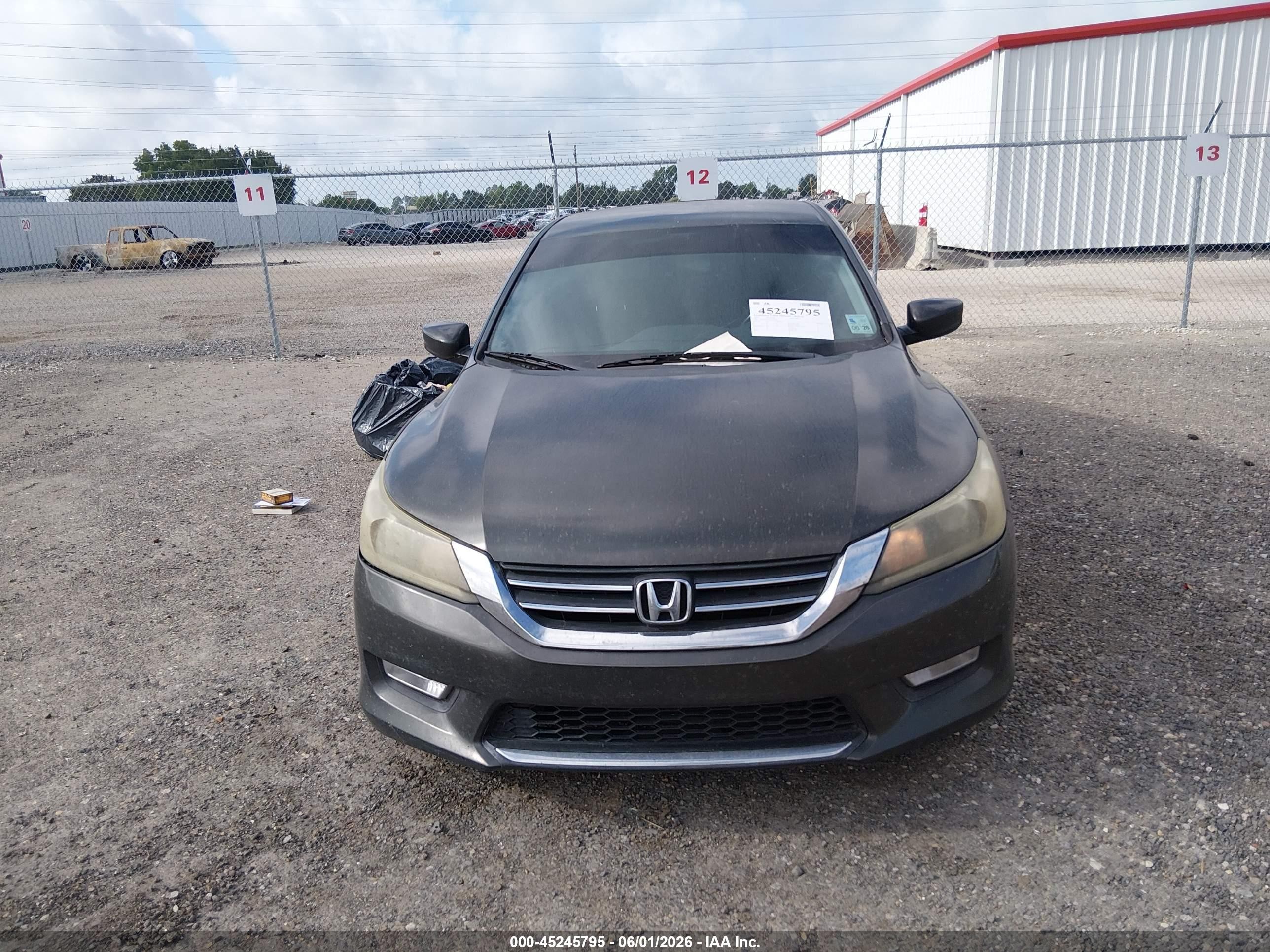 2013 Honda Accord Sport Серый vin: 1HGCR2F5XDA255418