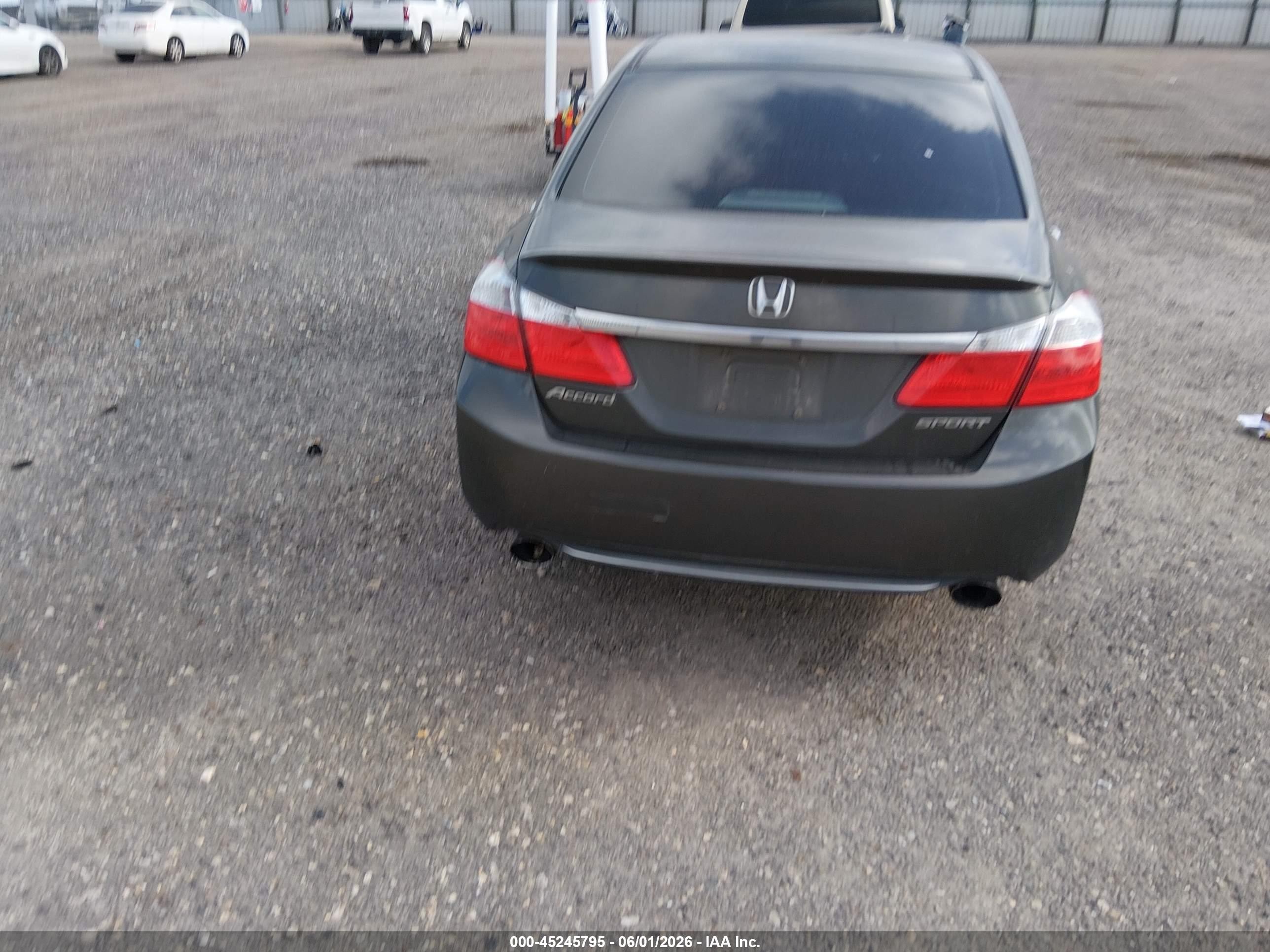 2013 Honda Accord Sport Серый vin: 1HGCR2F5XDA255418
