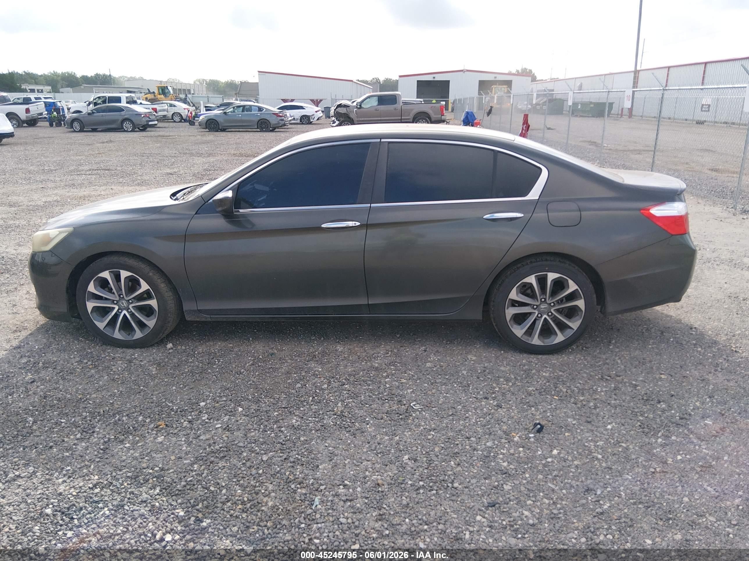 2013 Honda Accord Sport Серый vin: 1HGCR2F5XDA255418