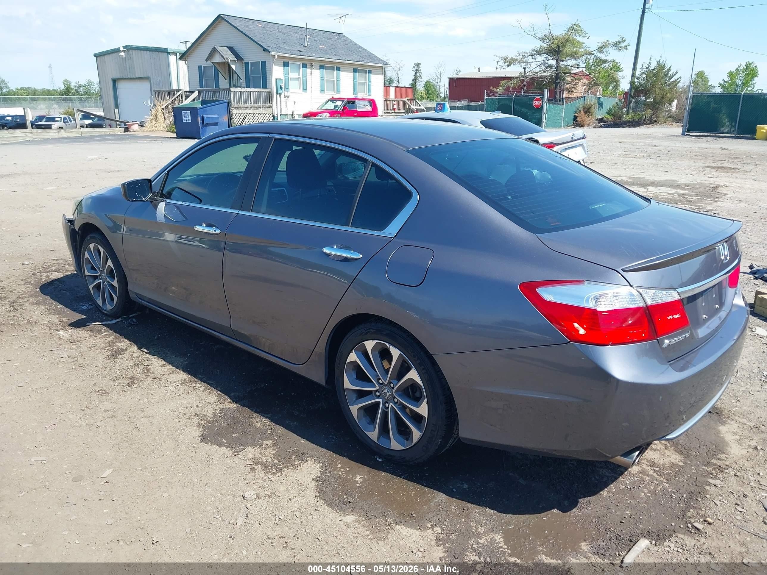 2013 Honda Accord Sport Gray vin: 1HGCR2F5XDA268623