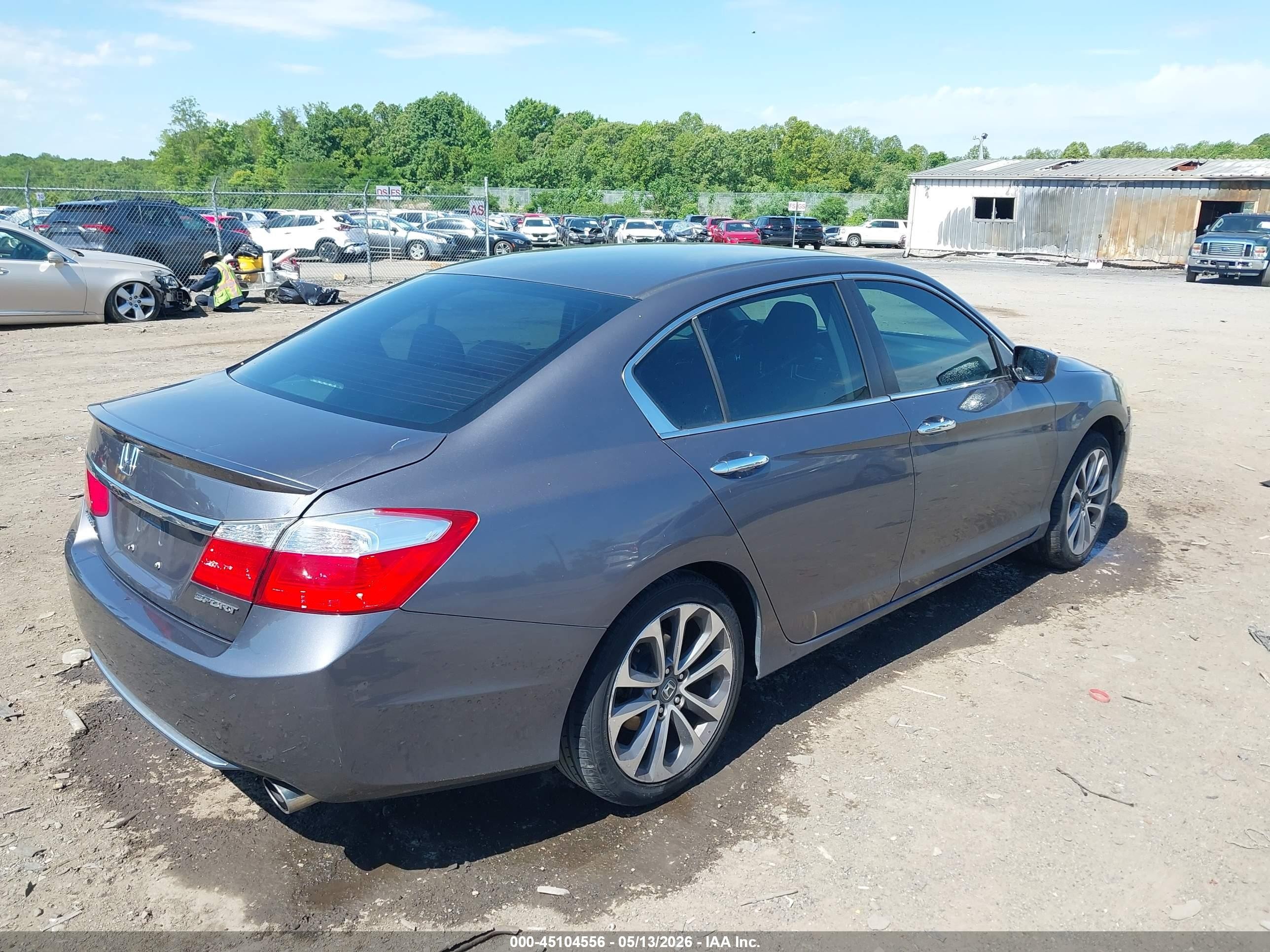 2013 Honda Accord Sport Gray vin: 1HGCR2F5XDA268623