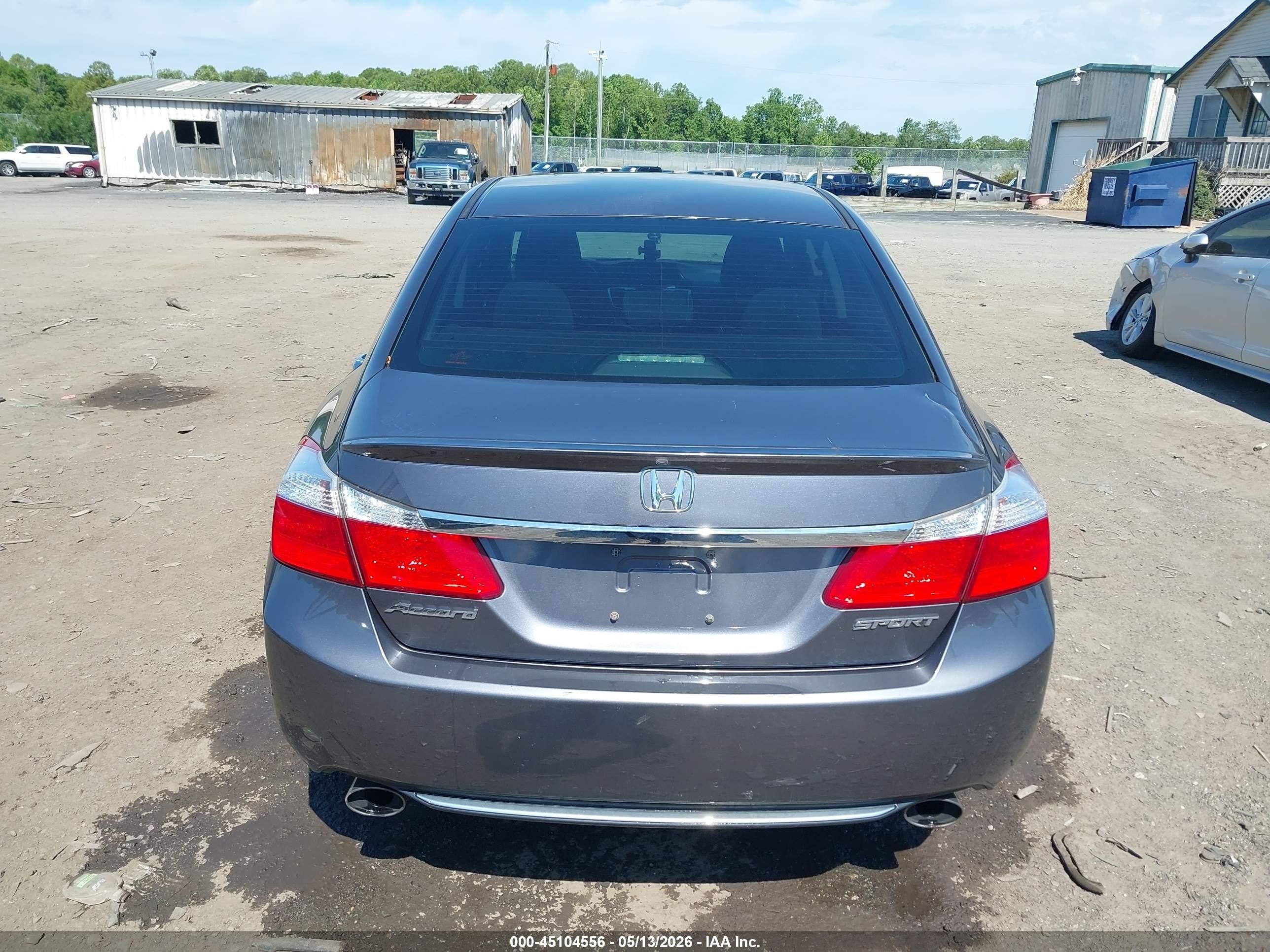 2013 Honda Accord Sport Gray vin: 1HGCR2F5XDA268623