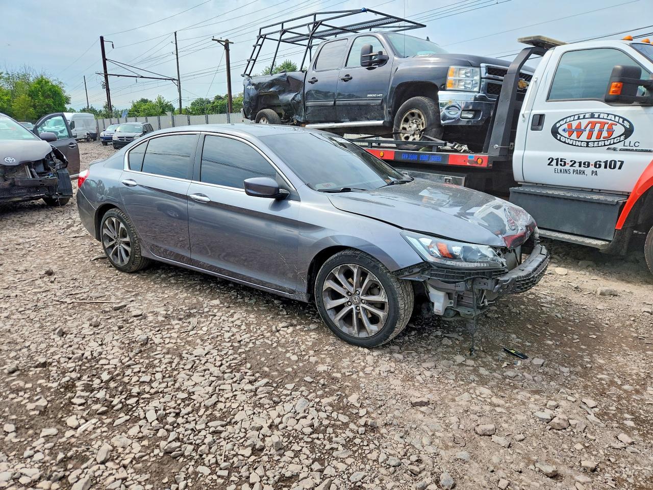 2013 Honda Accord Sport Серый vin: 1HGCR2F5XDA279492