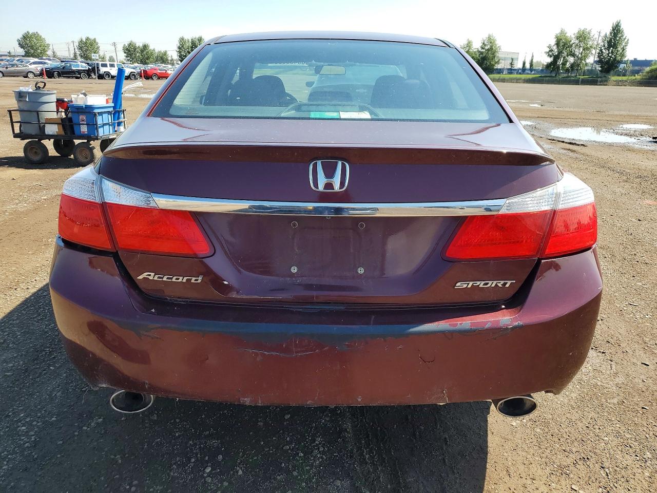 2013 Honda Accord Sport Red vin: 1HGCR2F5XDA806186