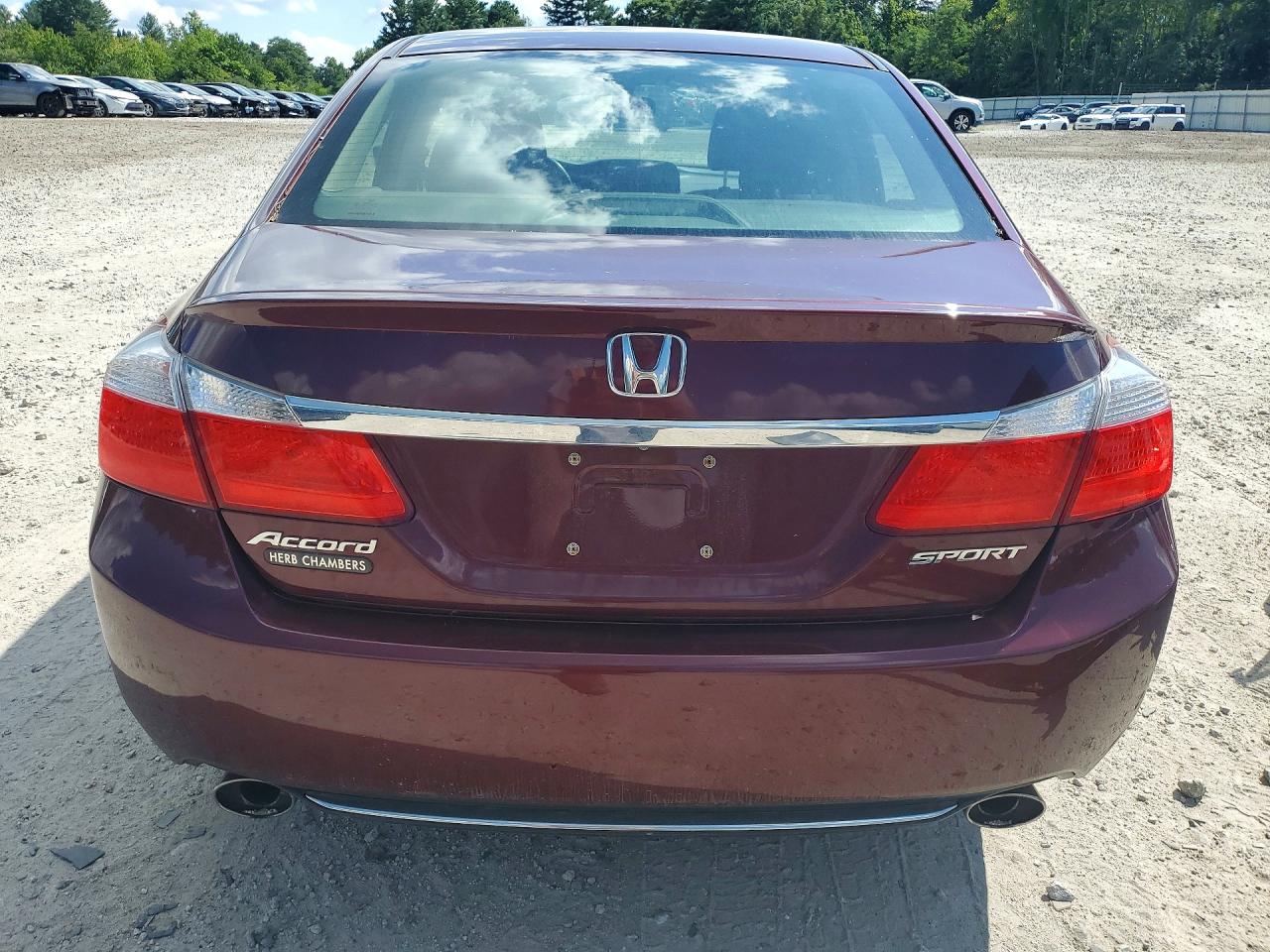 2014 Honda Accord Sport Maroon vin: 1HGCR2F5XEA035231