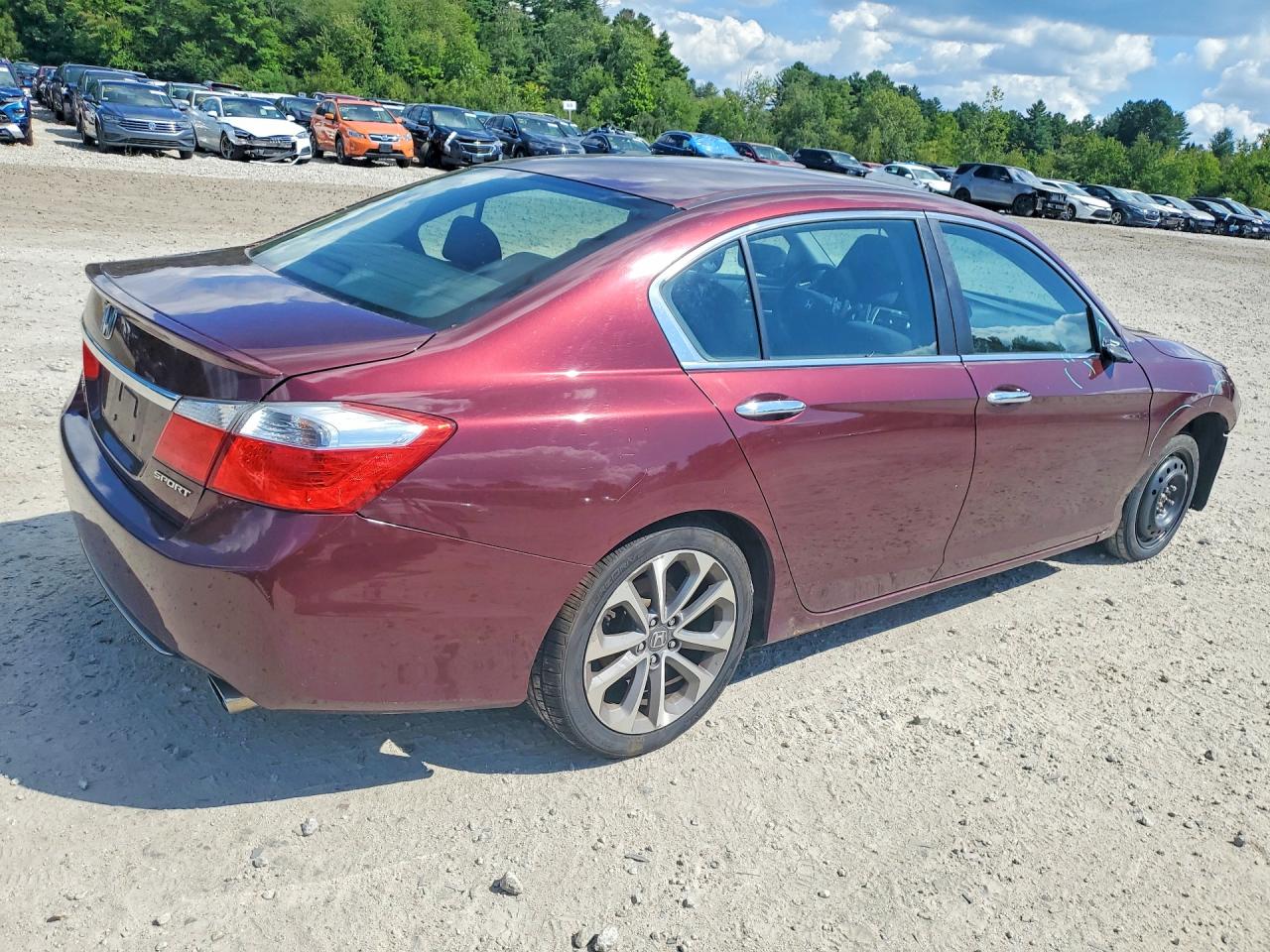 2014 Honda Accord Sport Maroon vin: 1HGCR2F5XEA035231