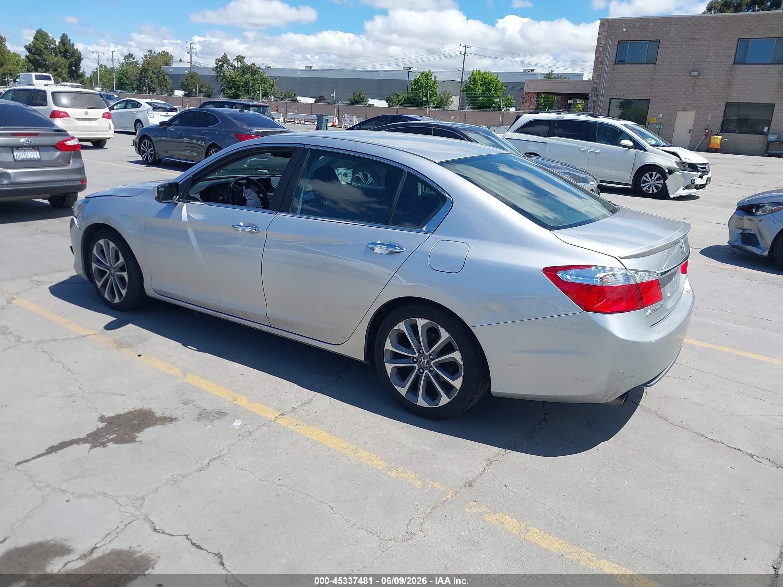 2014 Honda Accord Sport Gray vin: 1HGCR2F5XEA041353