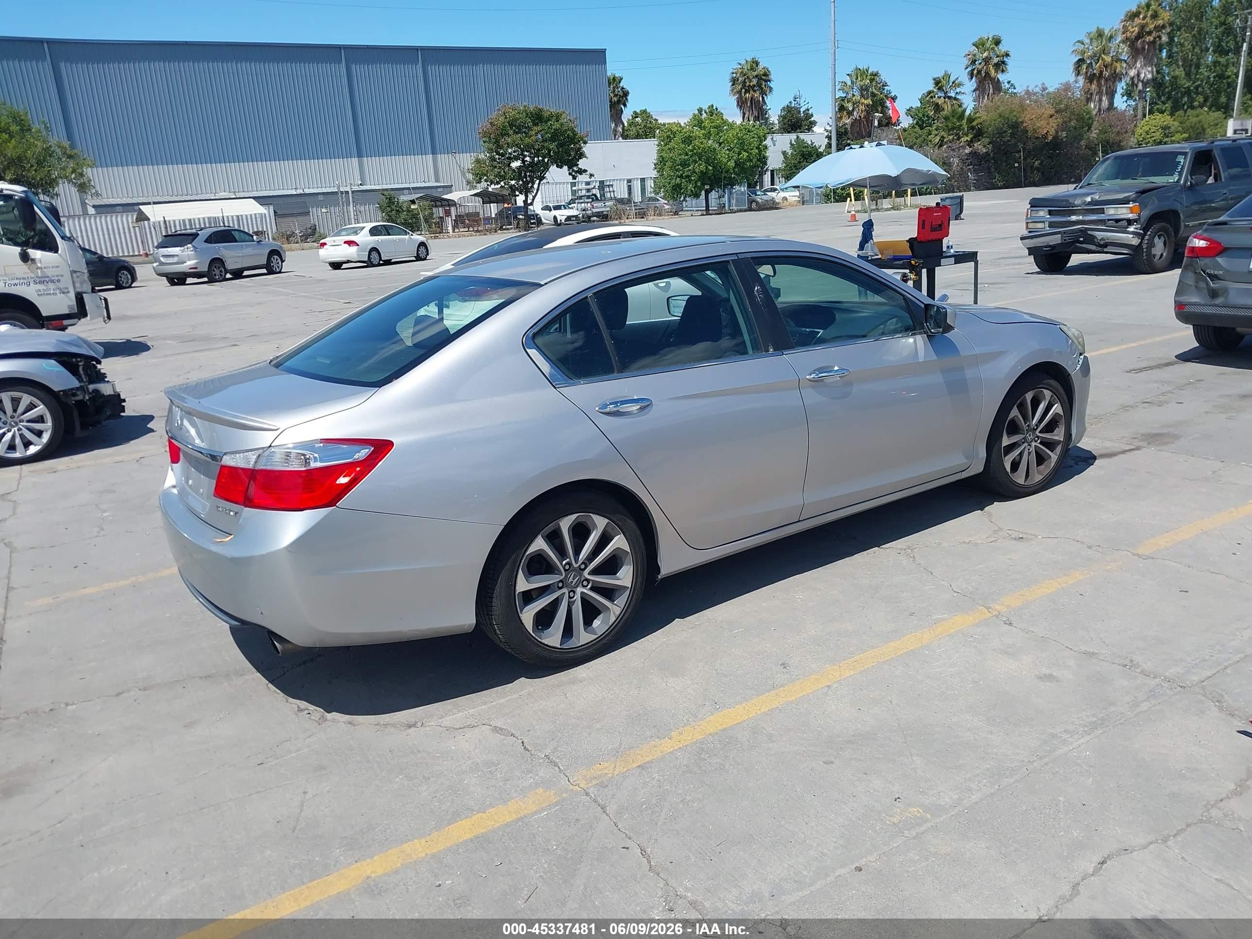 2014 Honda Accord Sport Gray vin: 1HGCR2F5XEA041353