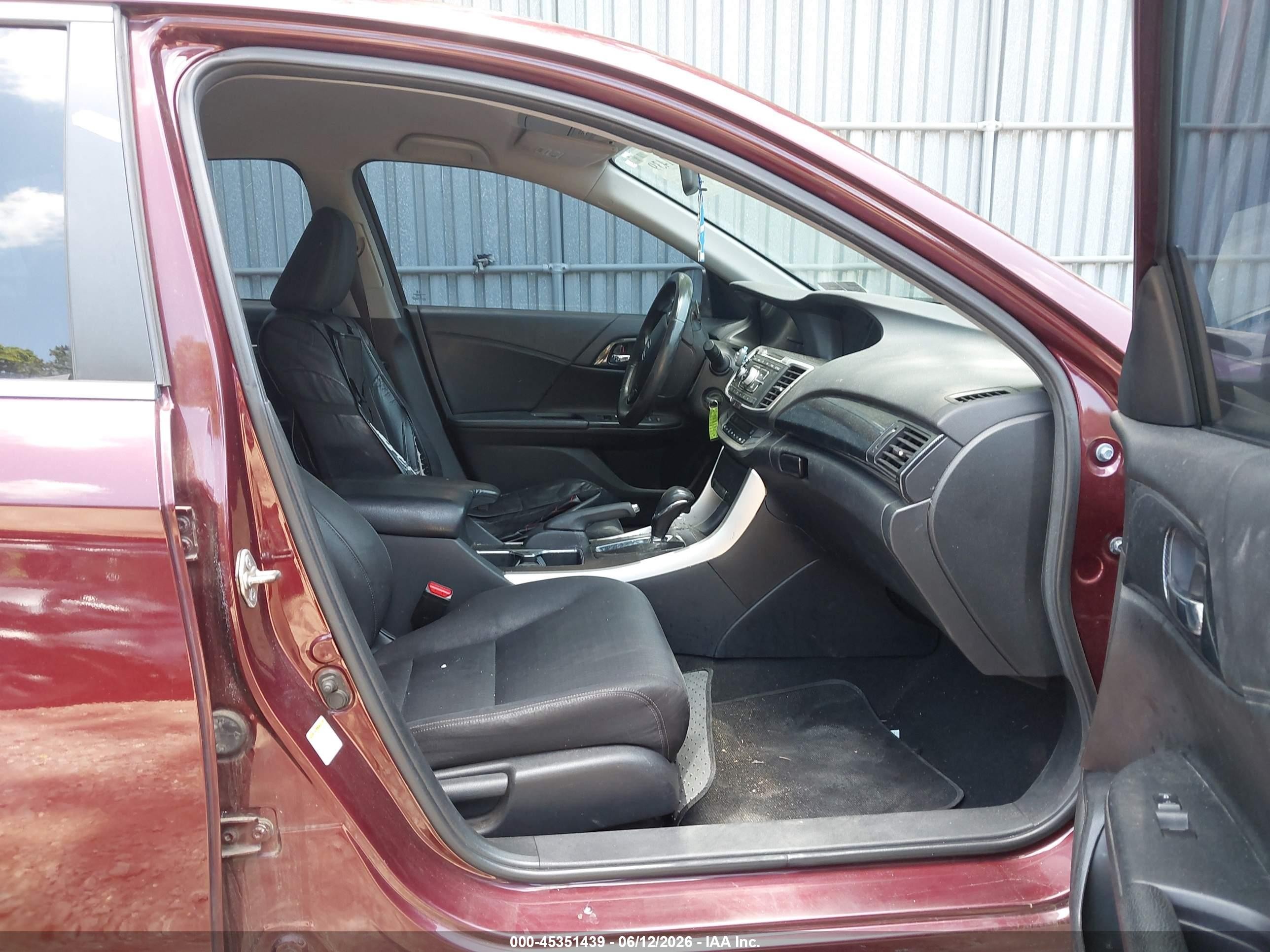 2014 Honda Accord Sport Темно-бордовый vin: 1HGCR2F5XEA080279