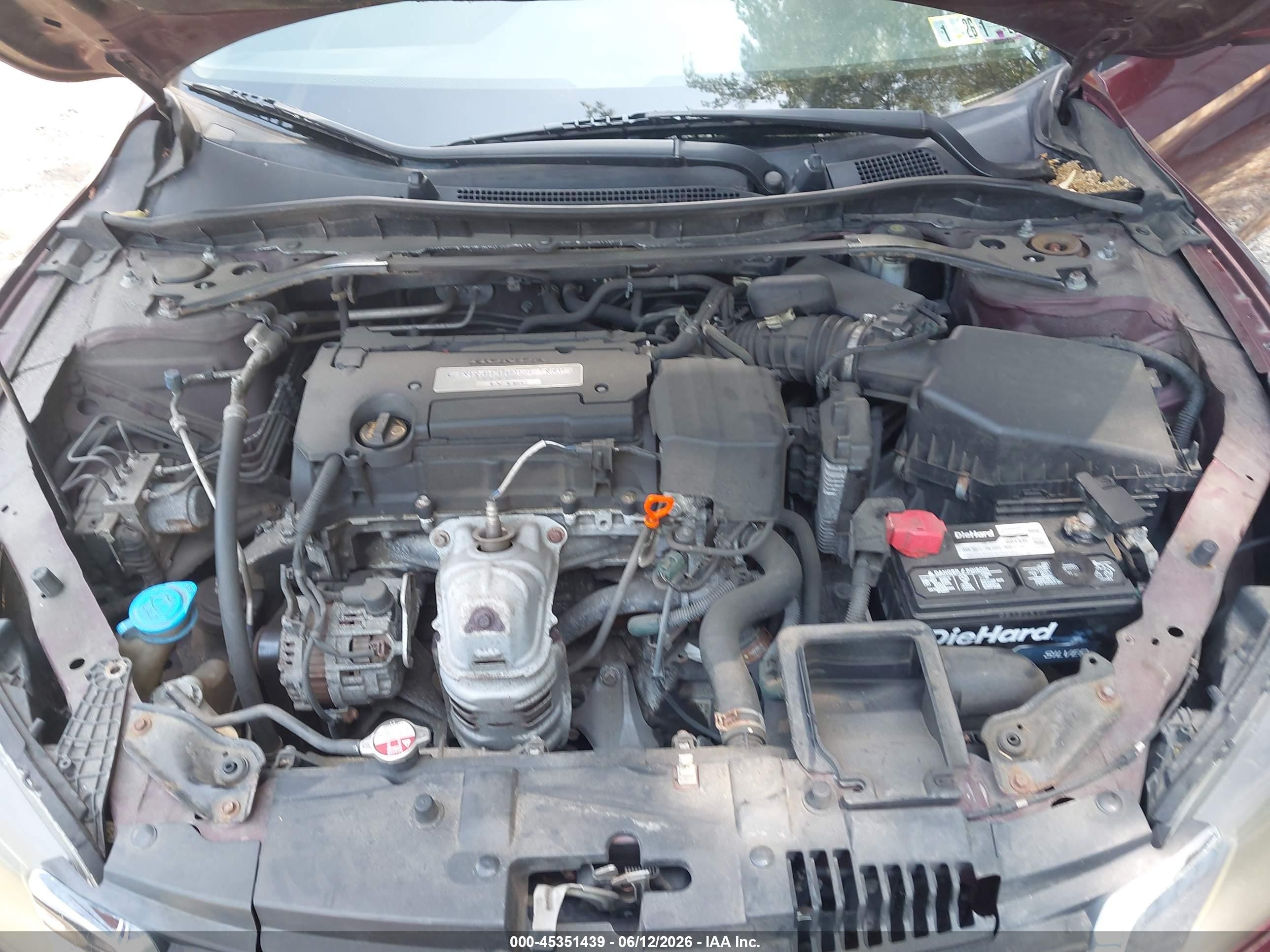 2014 Honda Accord Sport Темно-бордовый vin: 1HGCR2F5XEA080279