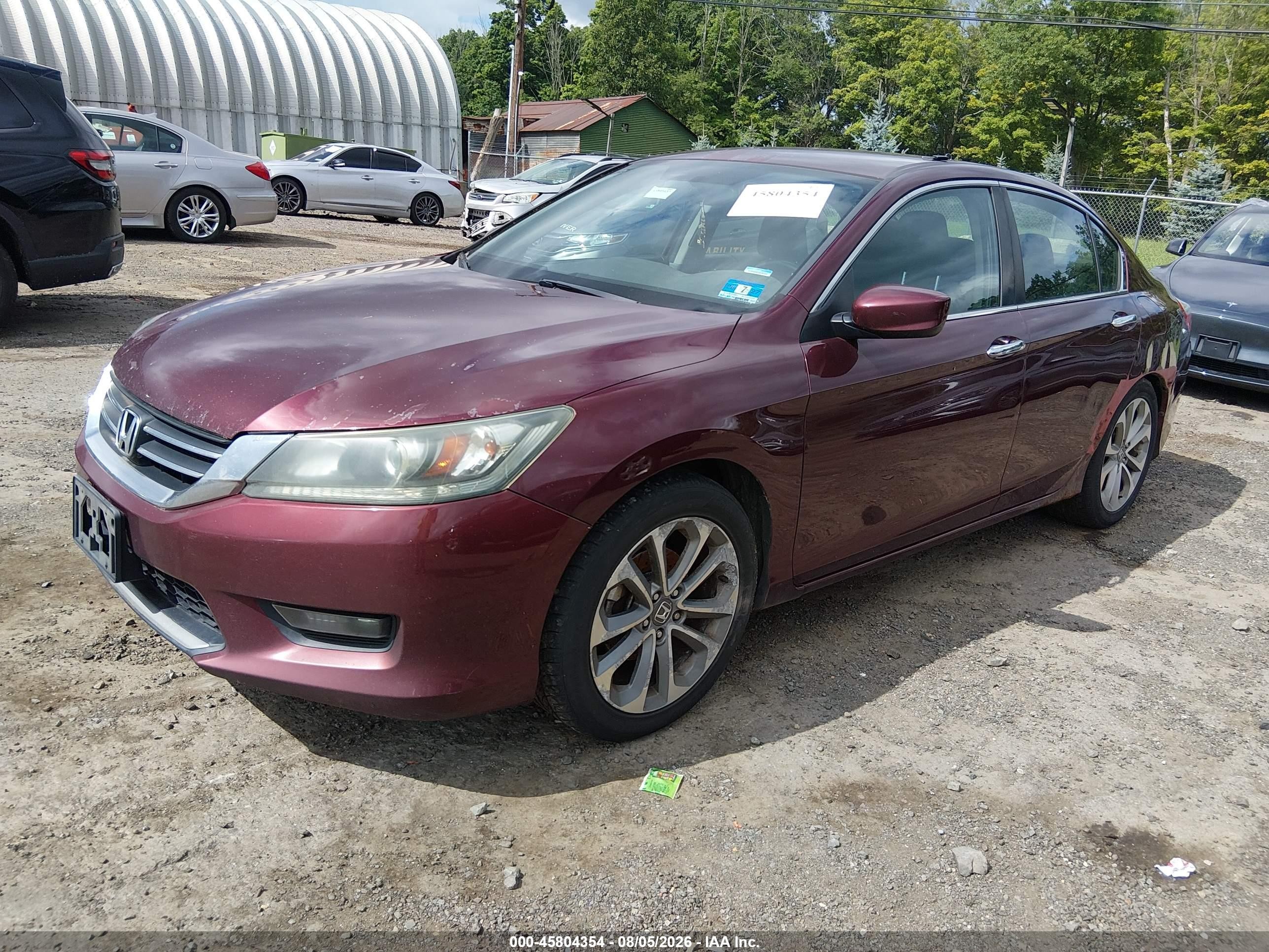 2014 Honda Accord Sport Red vin: 1HGCR2F5XEA090746
