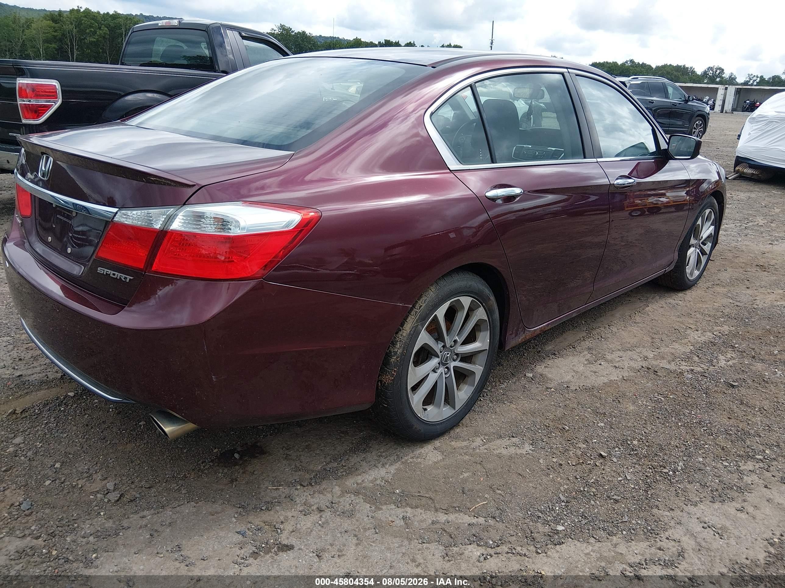 2014 Honda Accord Sport Red vin: 1HGCR2F5XEA090746