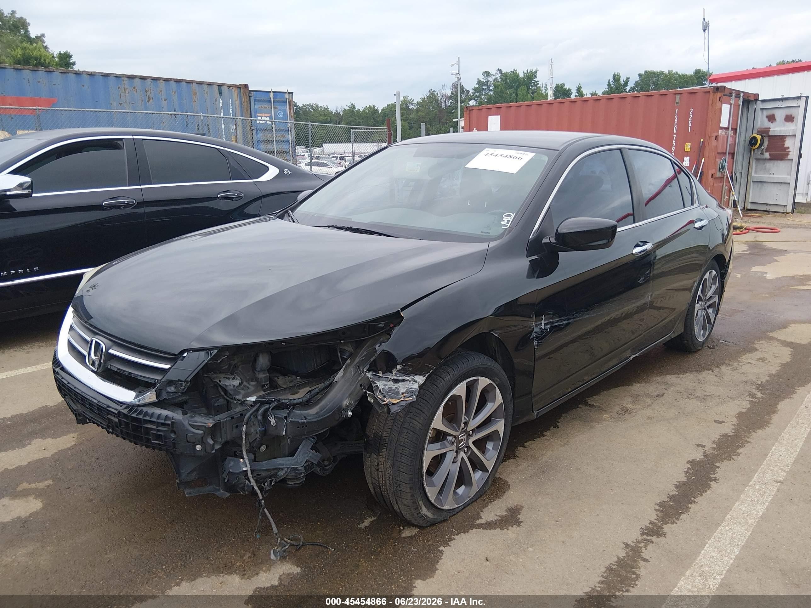 2014 Honda Accord Sport Black vin: 1HGCR2F5XEA104497