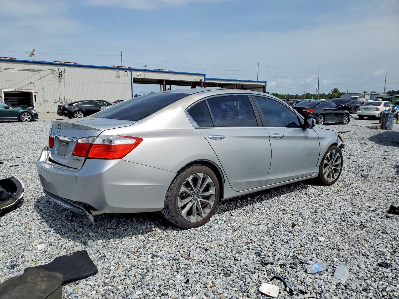 2014 Honda Accord Sport Silver vin: 1HGCR2F5XEA129335