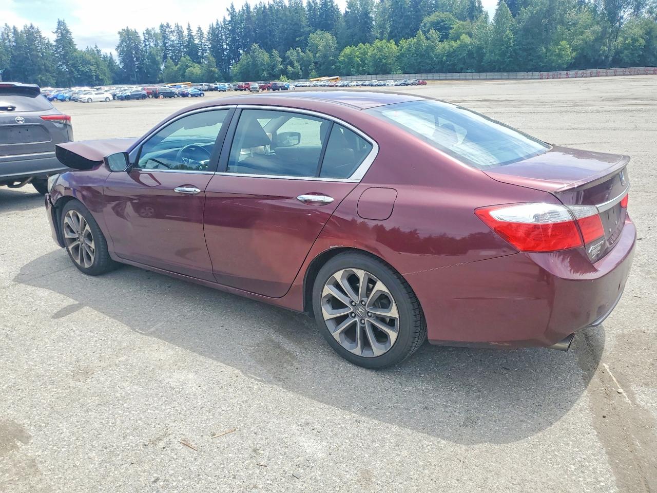 2014 Honda Accord Sport Burgundy vin: 1HGCR2F5XEA130596