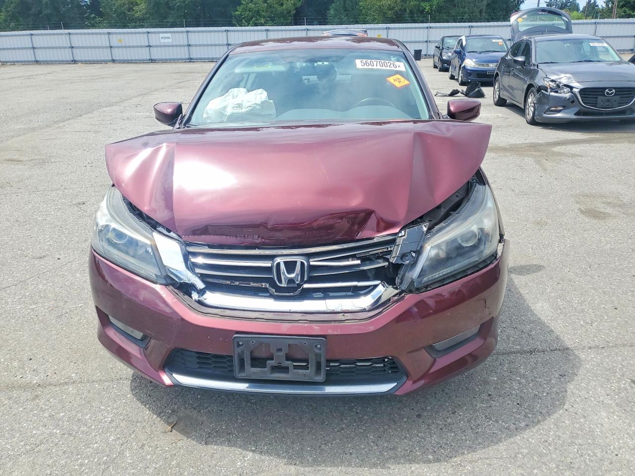 2014 Honda Accord Sport Burgundy vin: 1HGCR2F5XEA130596
