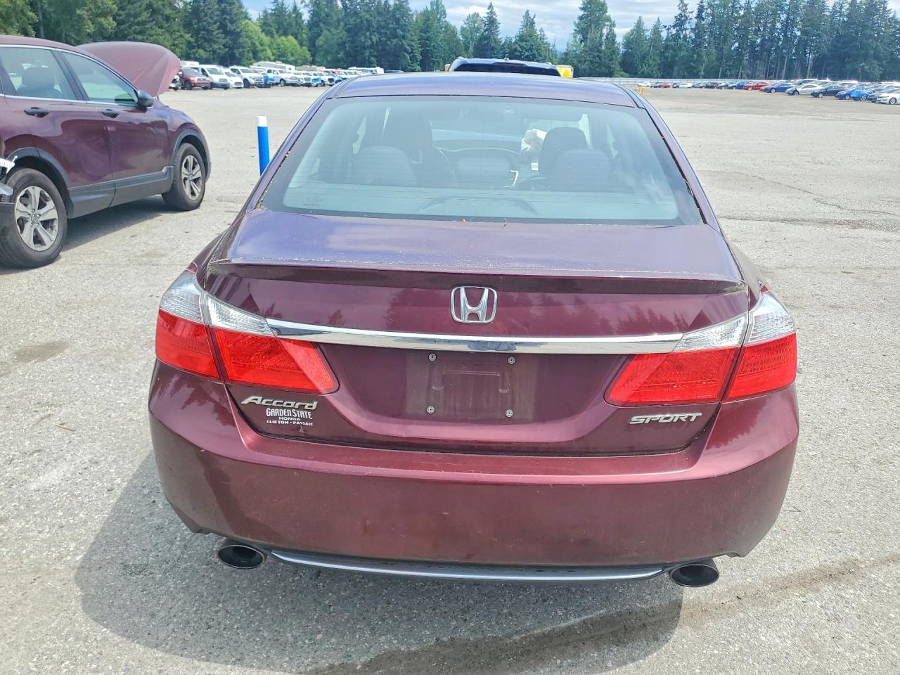 2014 Honda Accord Sport Burgundy vin: 1HGCR2F5XEA130596