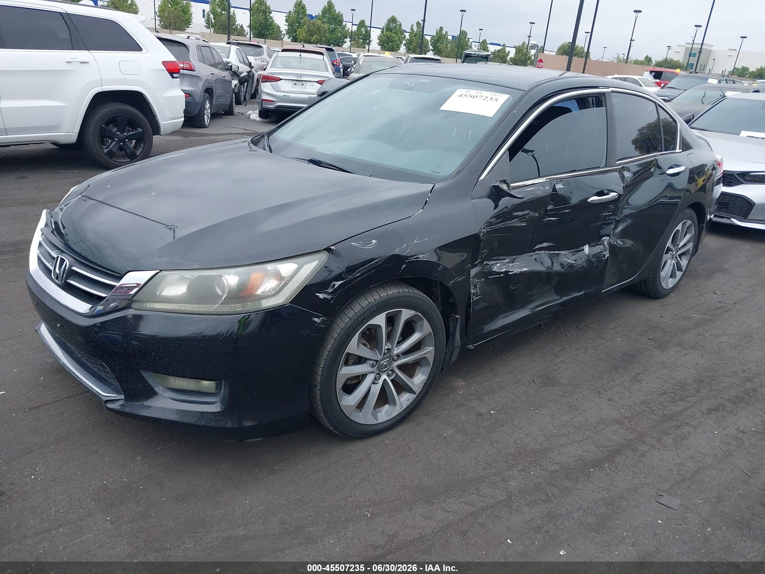 2014 Honda Accord Sport Black vin: 1HGCR2F5XEA134101
