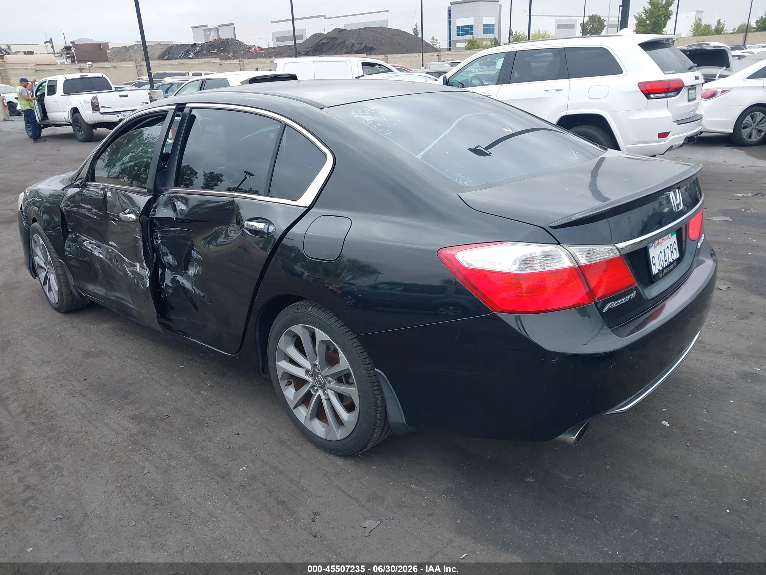 2014 Honda Accord Sport Black vin: 1HGCR2F5XEA134101