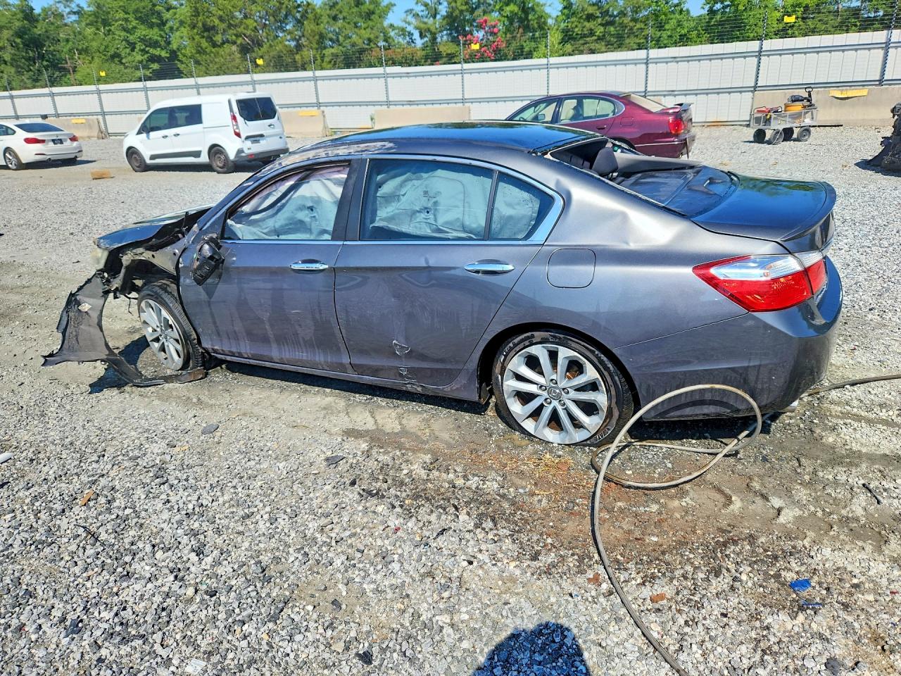 2014 Honda Accord Sport Gray vin: 1HGCR2F5XEA135653