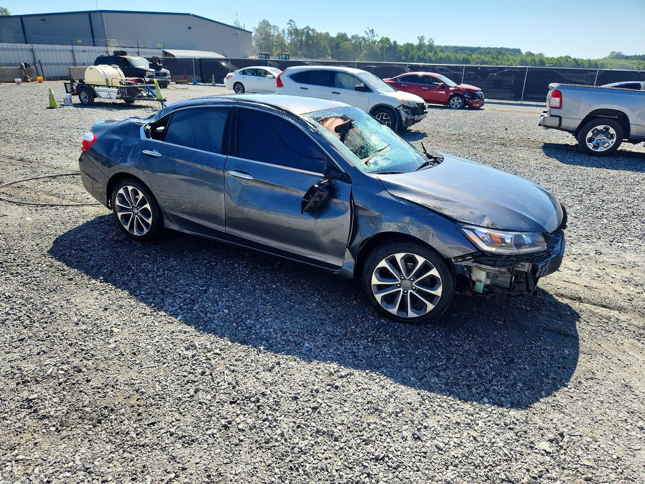 2014 Honda Accord Sport Gray vin: 1HGCR2F5XEA135653