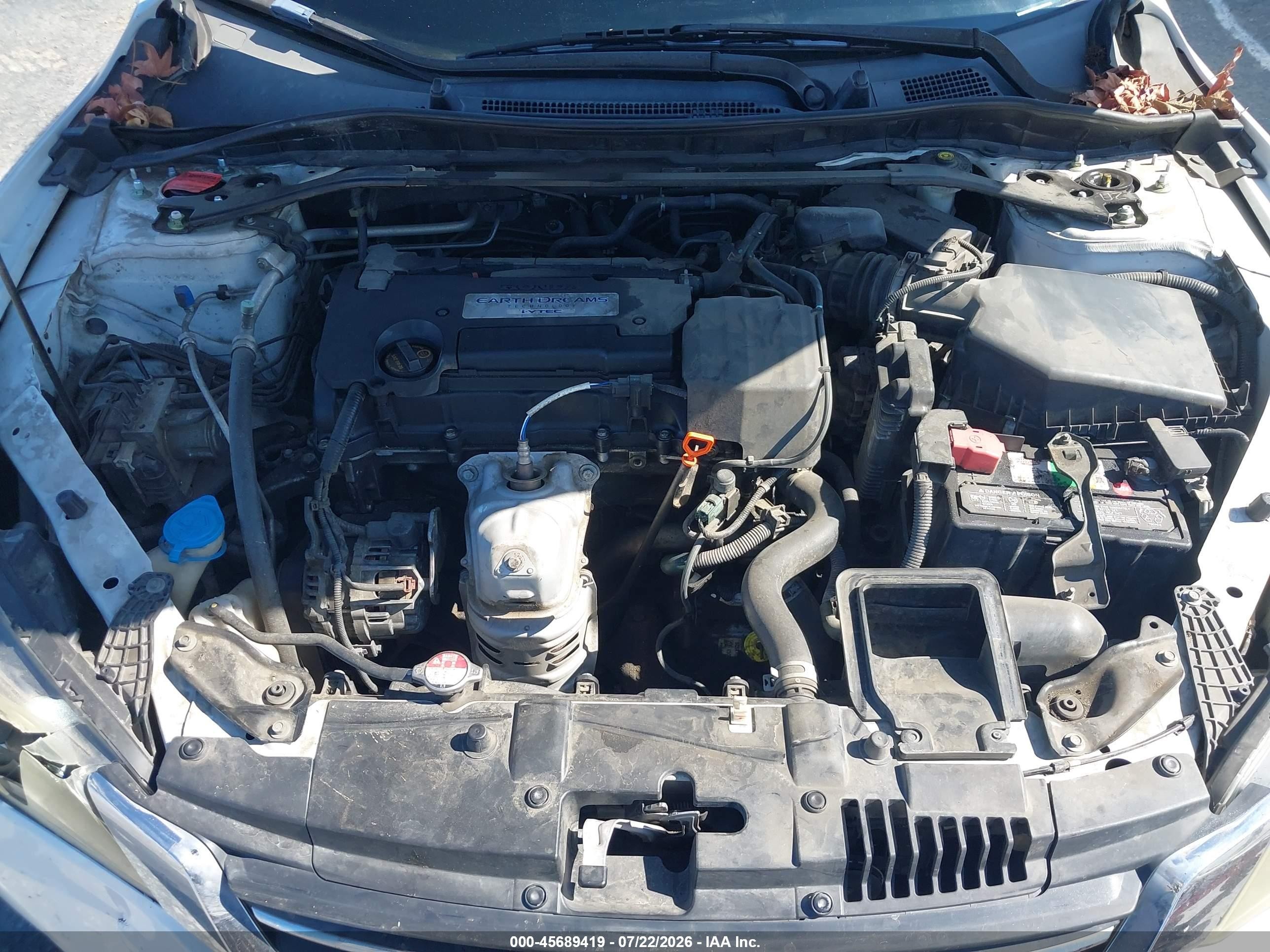 2014 Honda Accord Sport White vin: 1HGCR2F5XEA234375