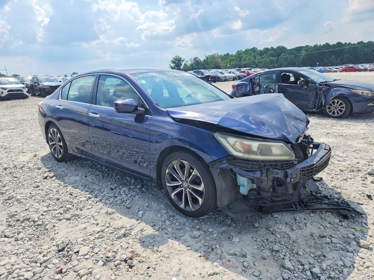 2014 Honda Accord Sport Blue vin: 1HGCR2F5XEA259681