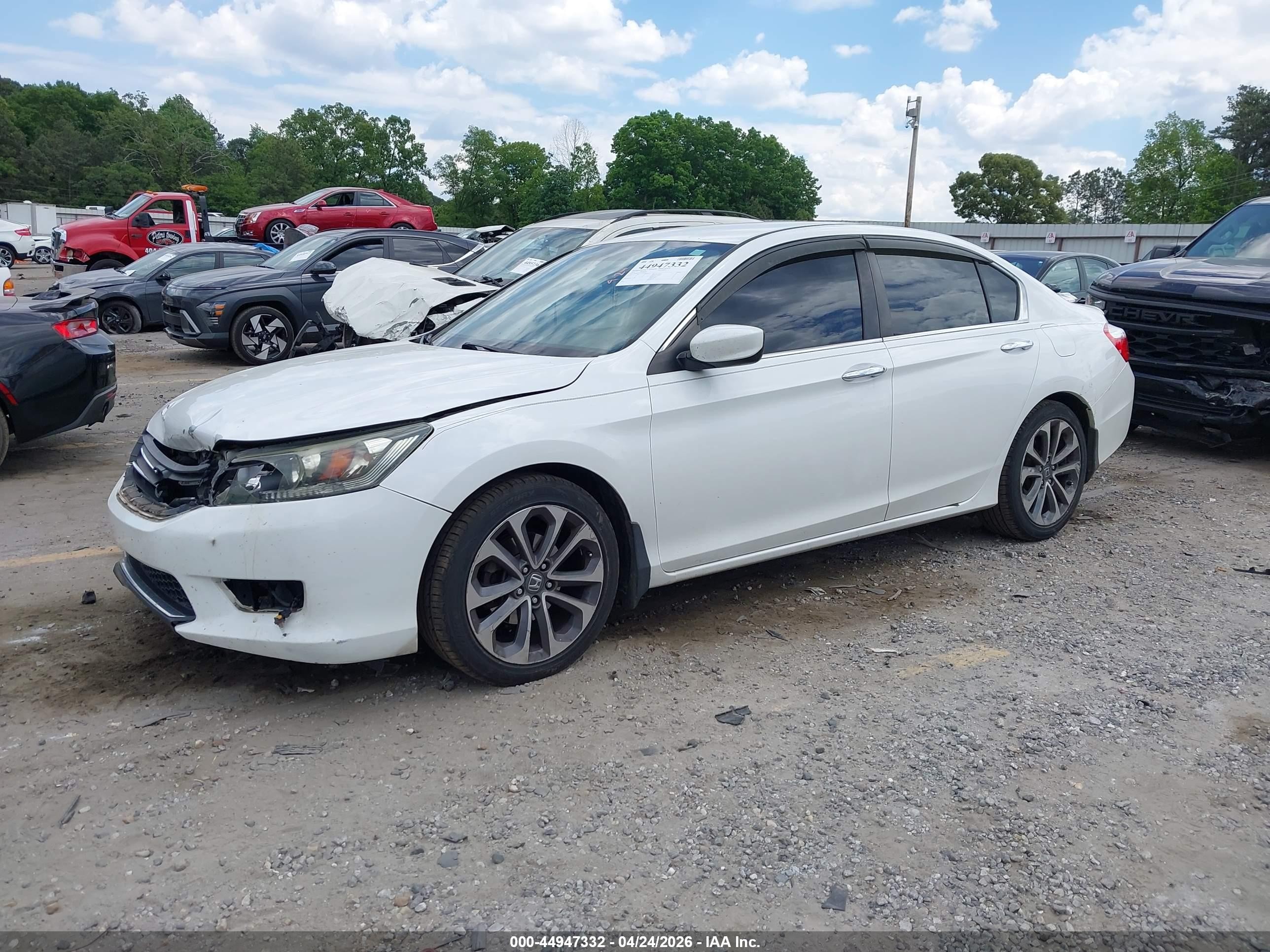 2015 Honda Accord Sport Белый vin: 1HGCR2F5XFA000402