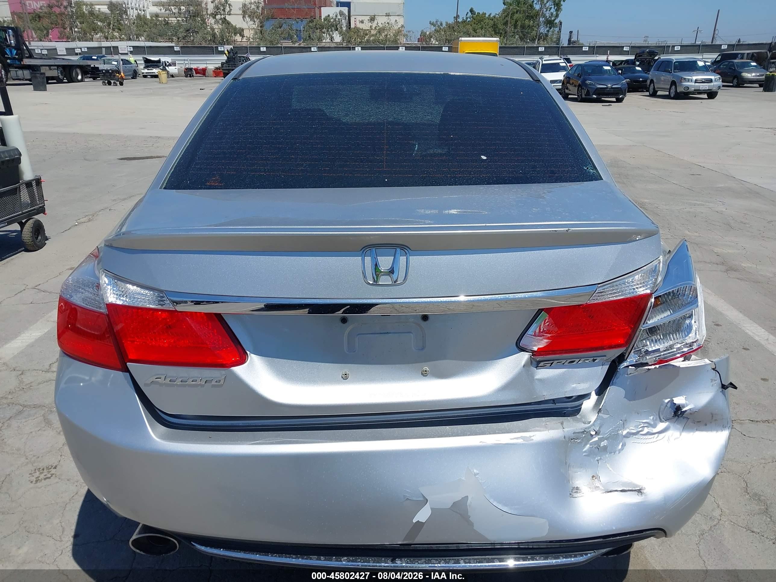 2015 Honda Accord Sport Silver vin: 1HGCR2F5XFA019726