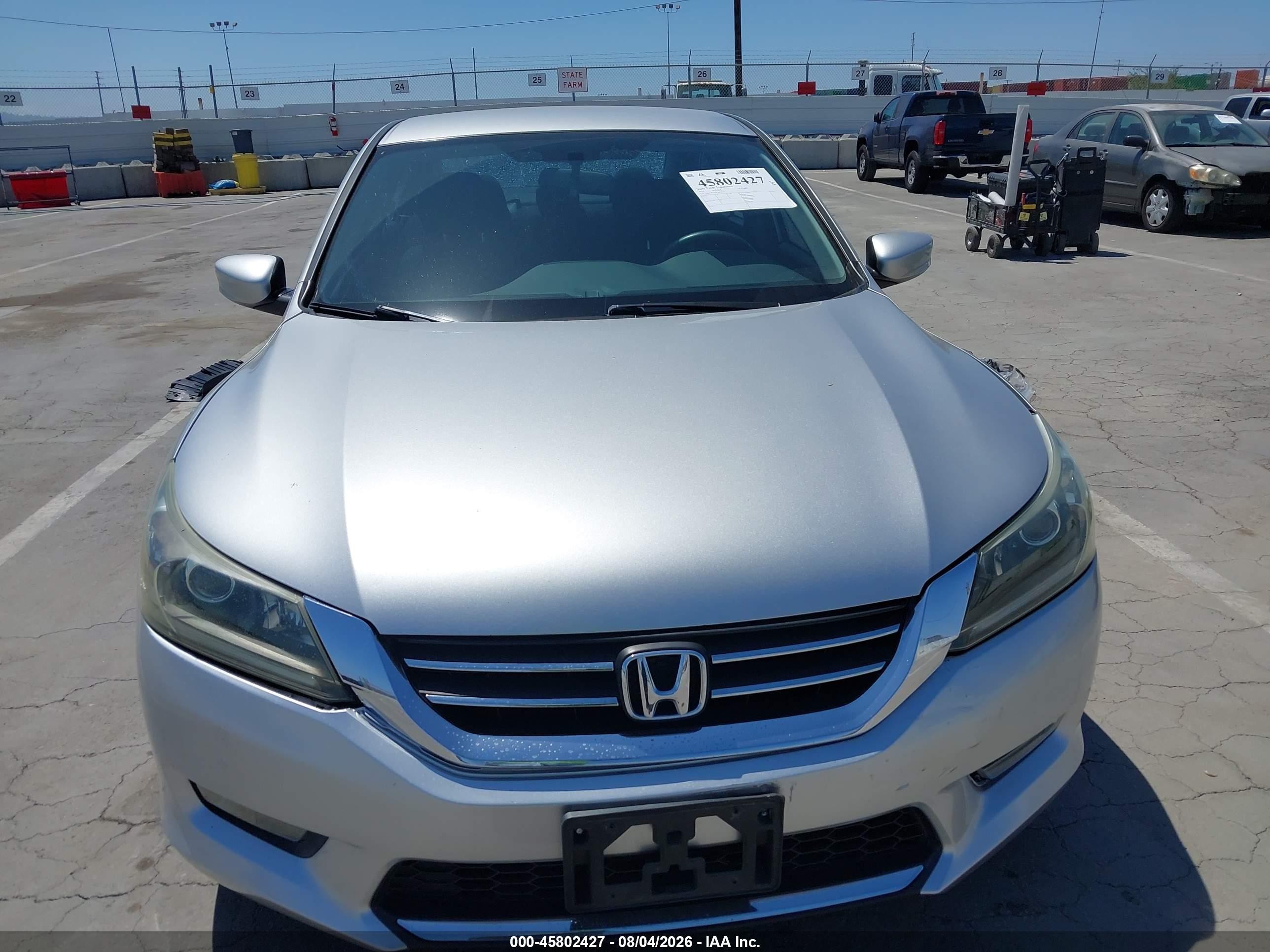 2015 Honda Accord Sport Silver vin: 1HGCR2F5XFA019726