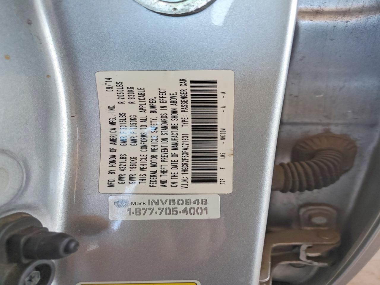 2015 Honda Accord Sport Silver vin: 1HGCR2F5XFA021931
