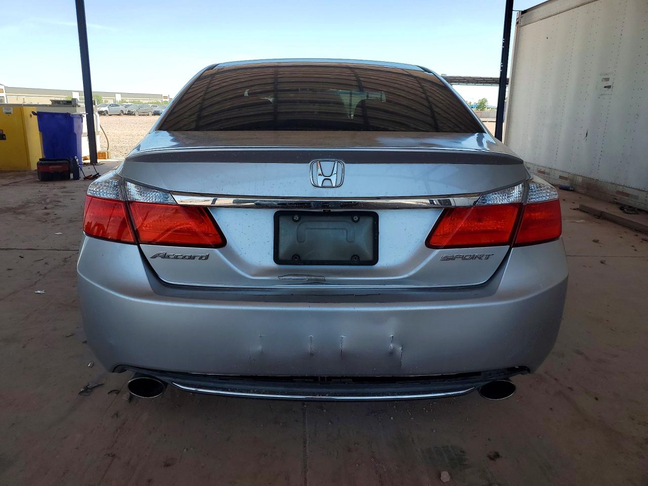 2015 Honda Accord Sport Silver vin: 1HGCR2F5XFA021931