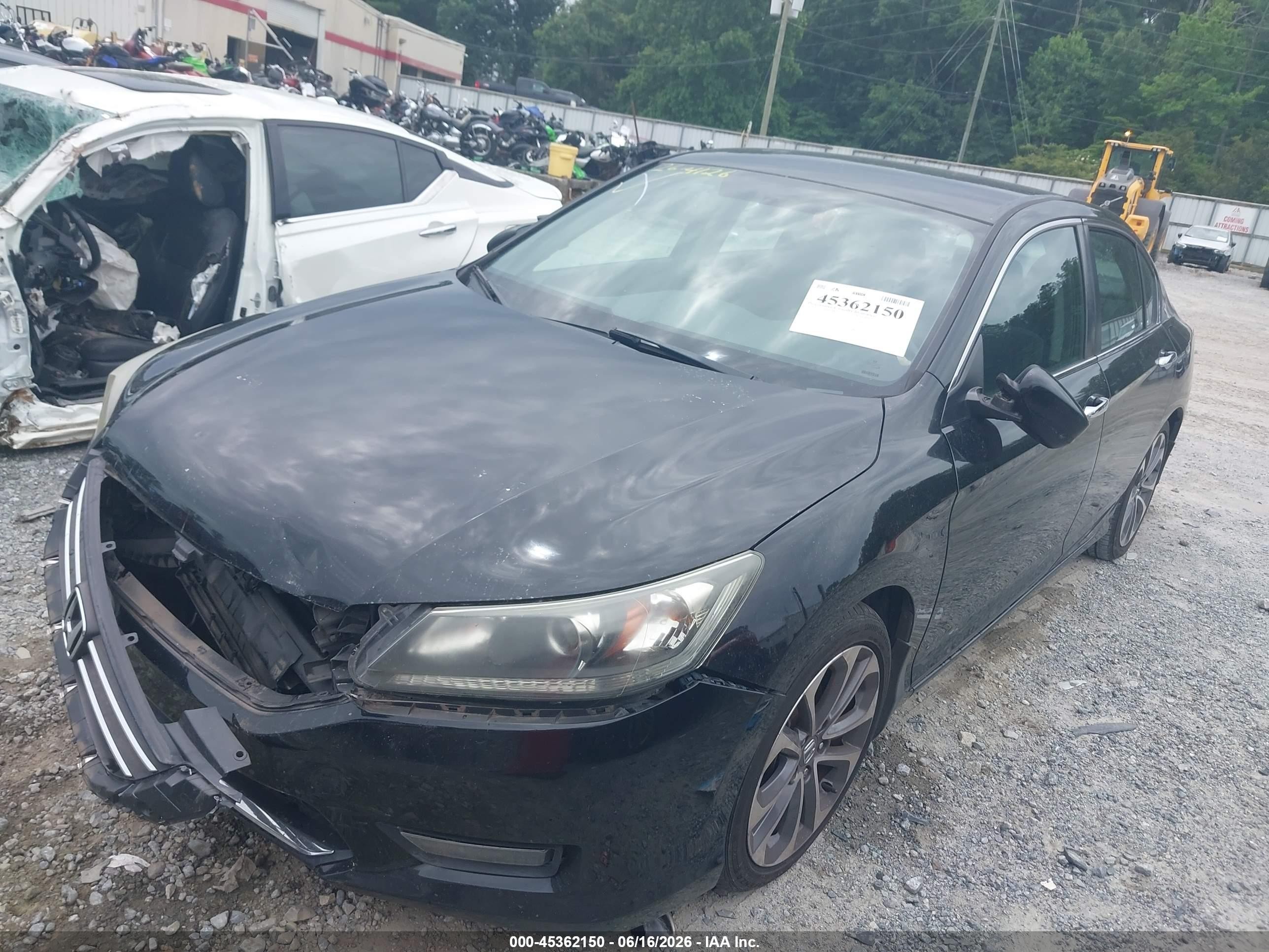 2015 Honda Accord Sport Black vin: 1HGCR2F5XFA027597