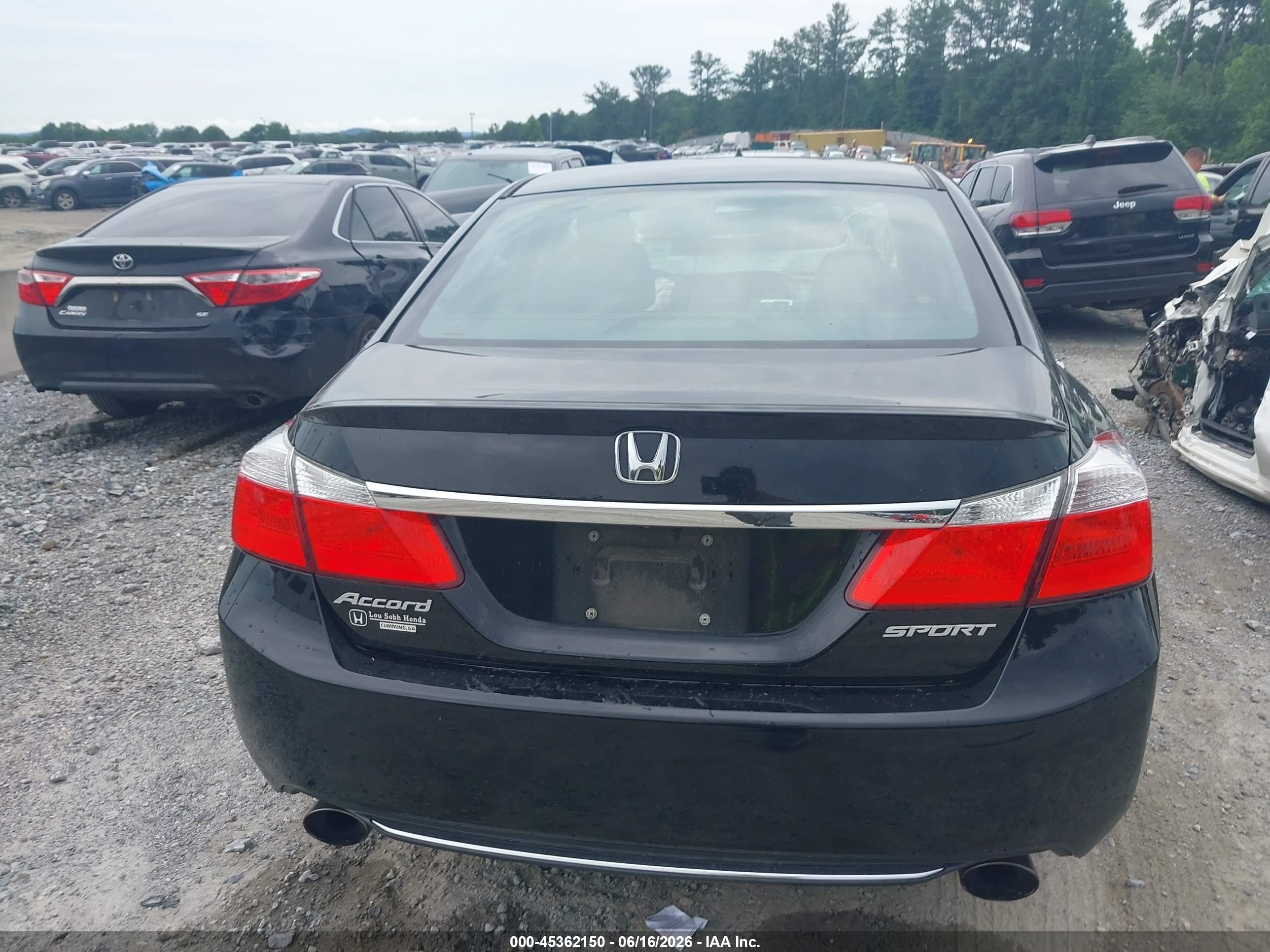 2015 Honda Accord Sport Black vin: 1HGCR2F5XFA027597