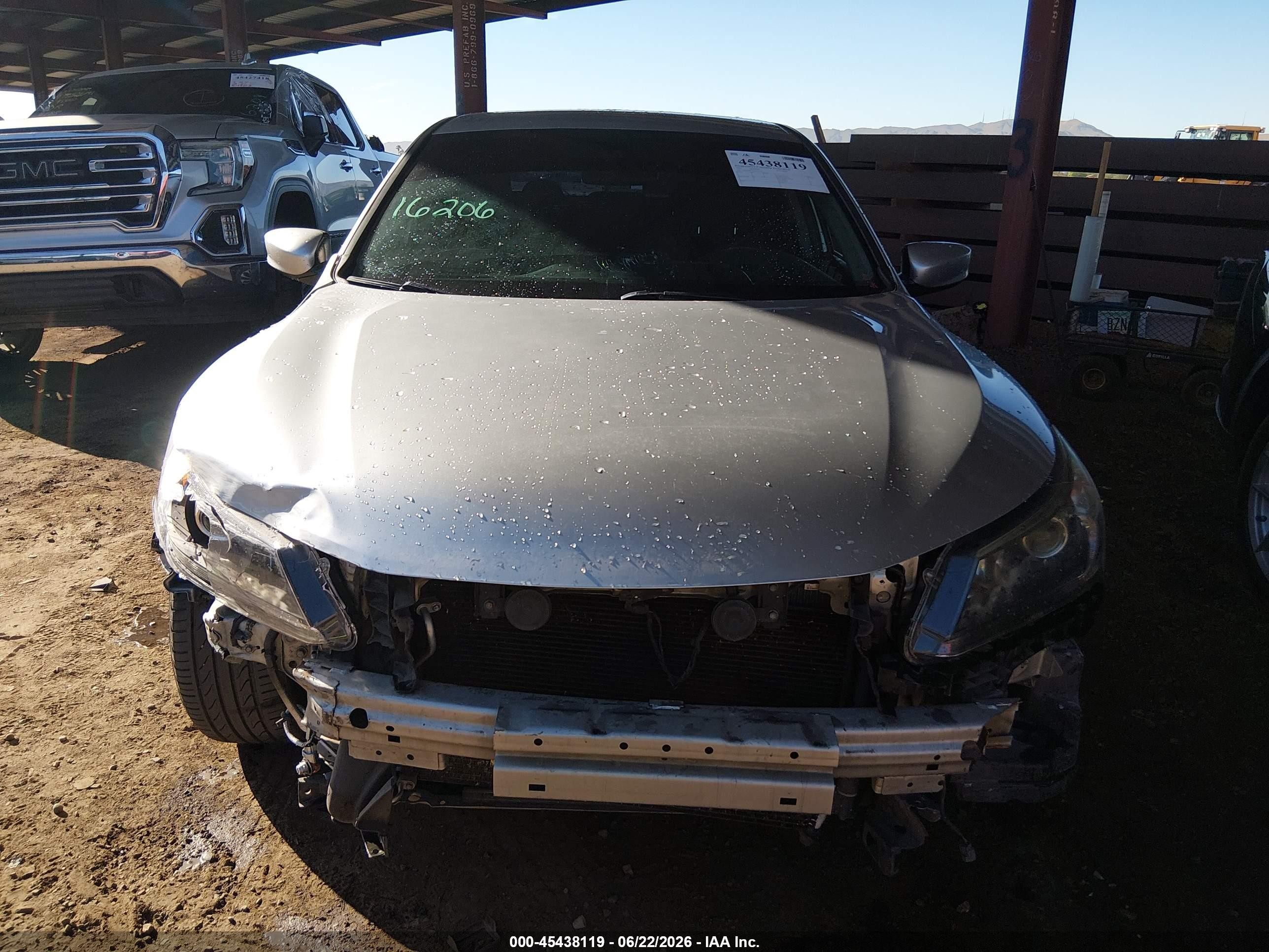 2015 Honda Accord Sport Silver vin: 1HGCR2F5XFA037370