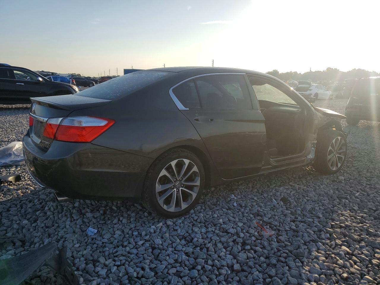 2015 Honda Accord Sport Gray vin: 1HGCR2F5XFA070644