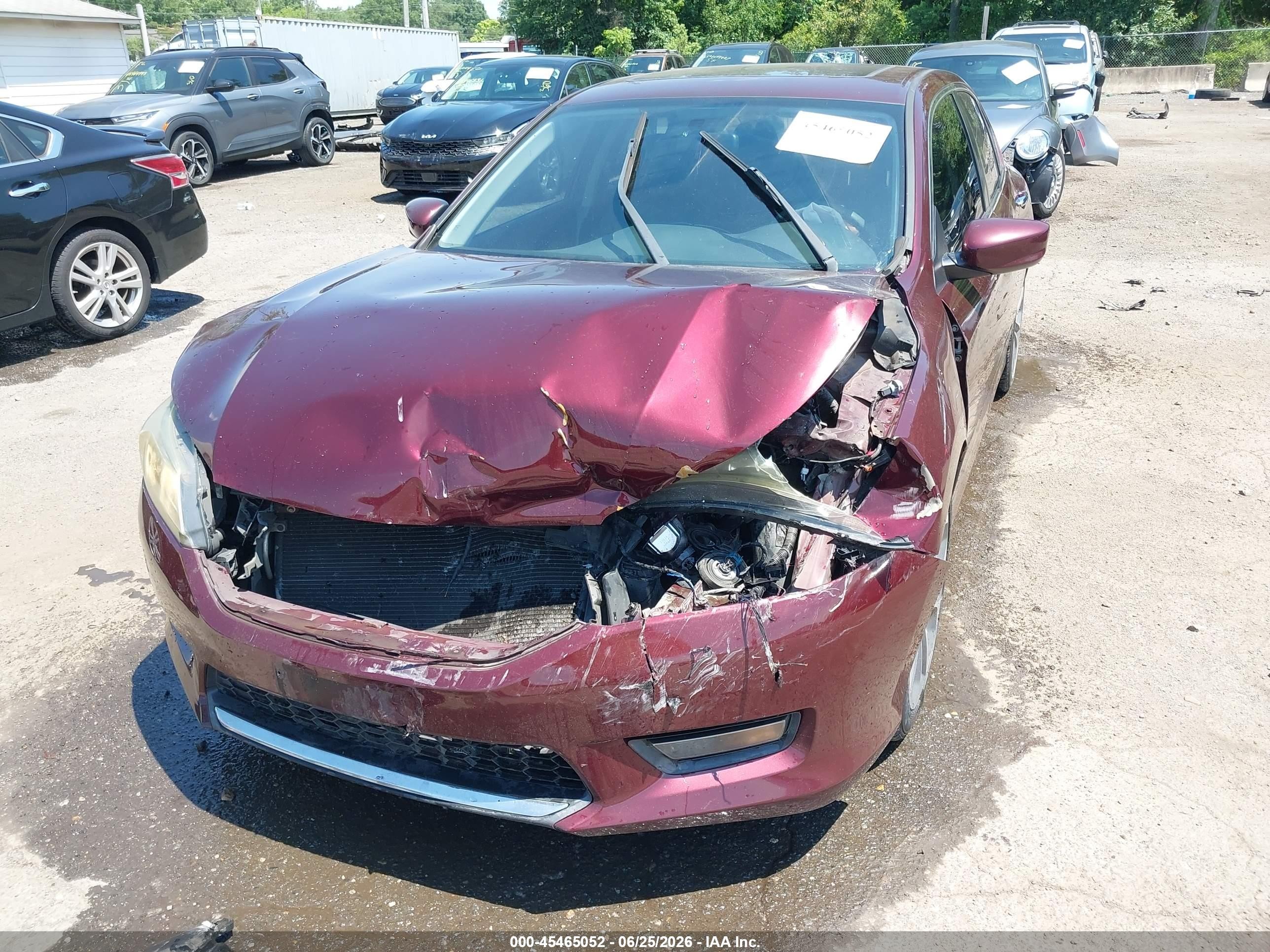 2015 Honda Accord Sport Burgundy vin: 1HGCR2F5XFA114271