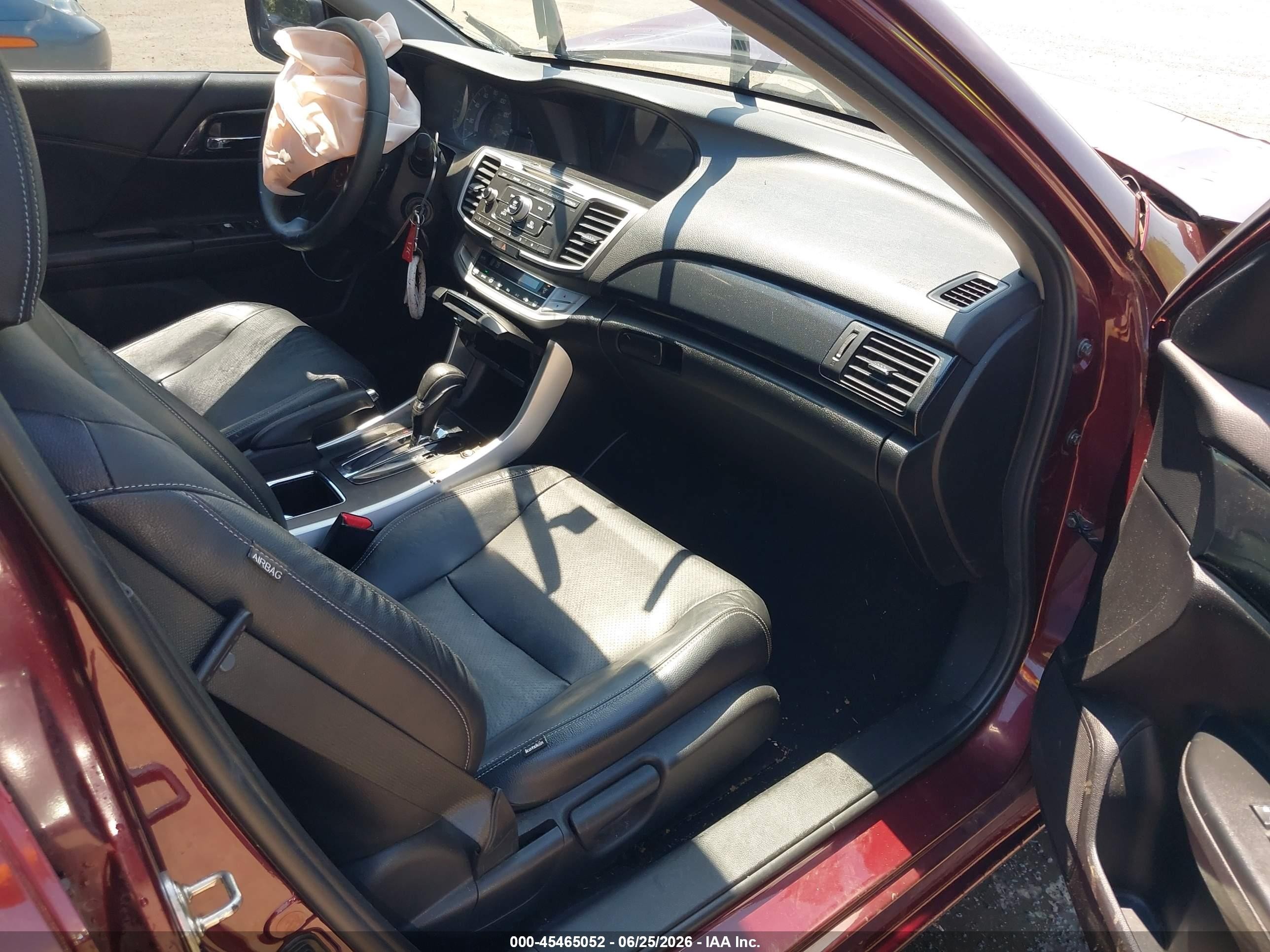 2015 Honda Accord Sport Burgundy vin: 1HGCR2F5XFA114271
