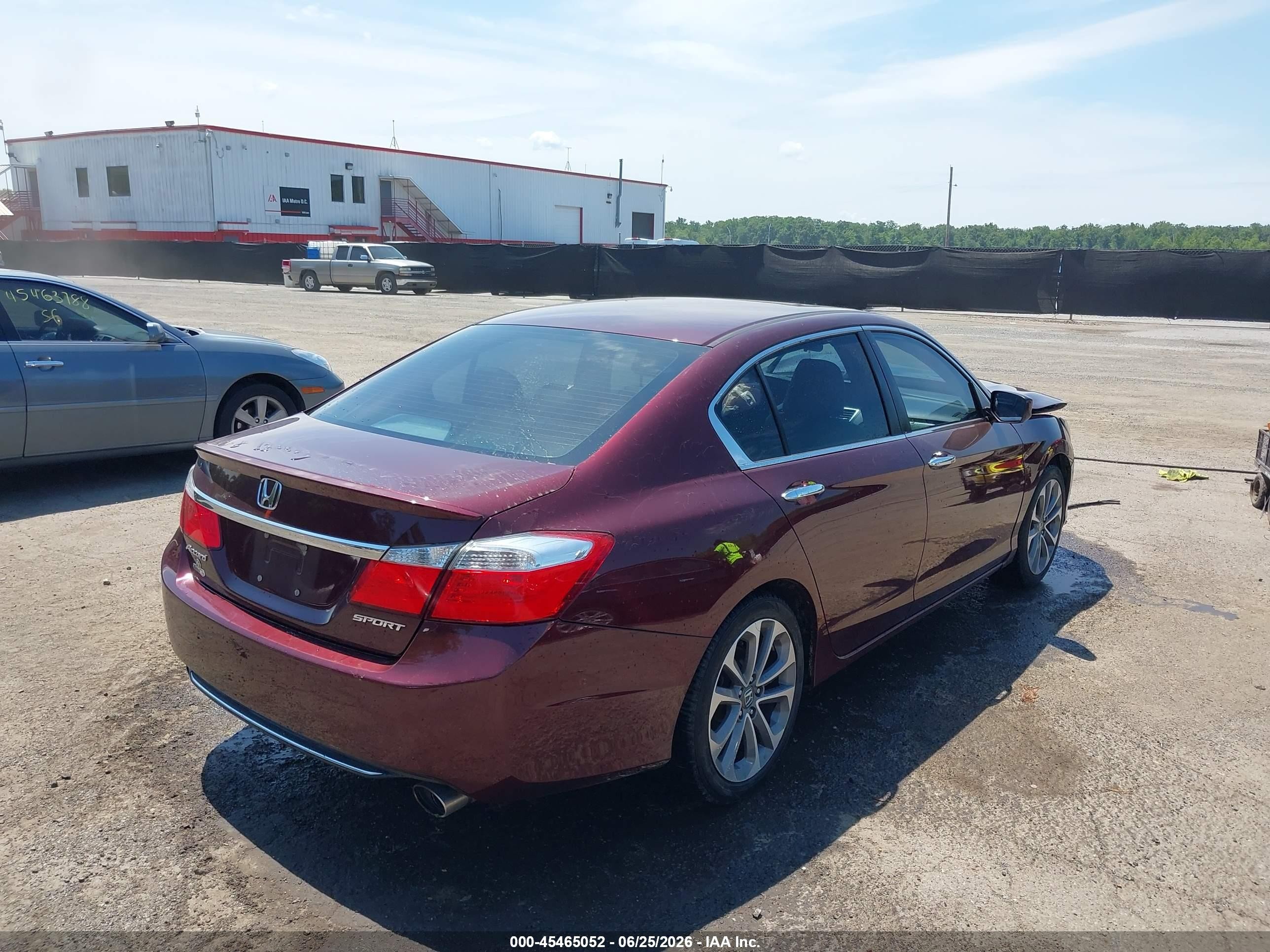 2015 Honda Accord Sport Burgundy vin: 1HGCR2F5XFA114271