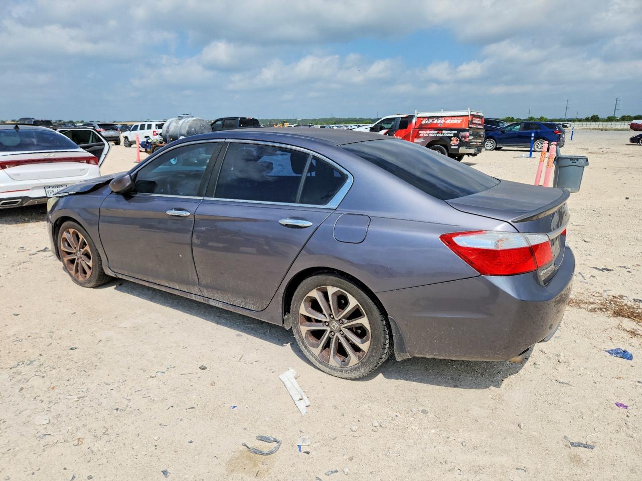 2015 Honda Accord Sport Gray vin: 1HGCR2F5XFA121267
