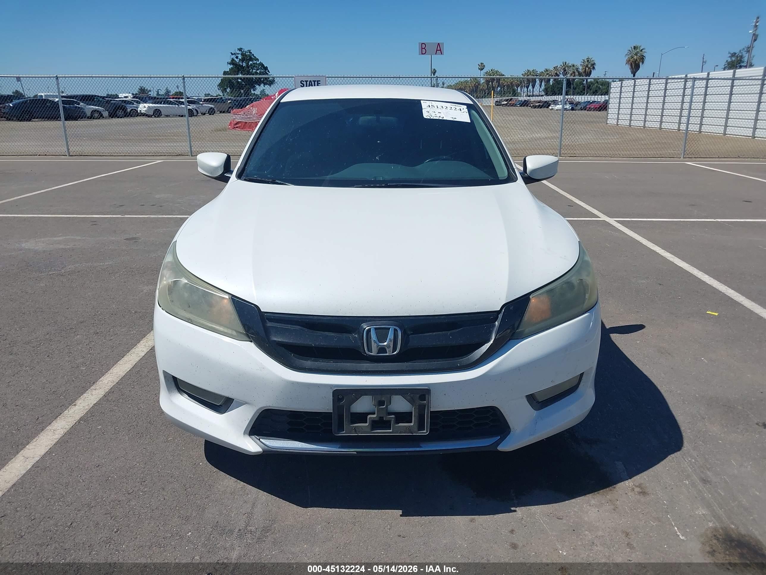 2015 Honda Accord Sport White vin: 1HGCR2F5XFA145052