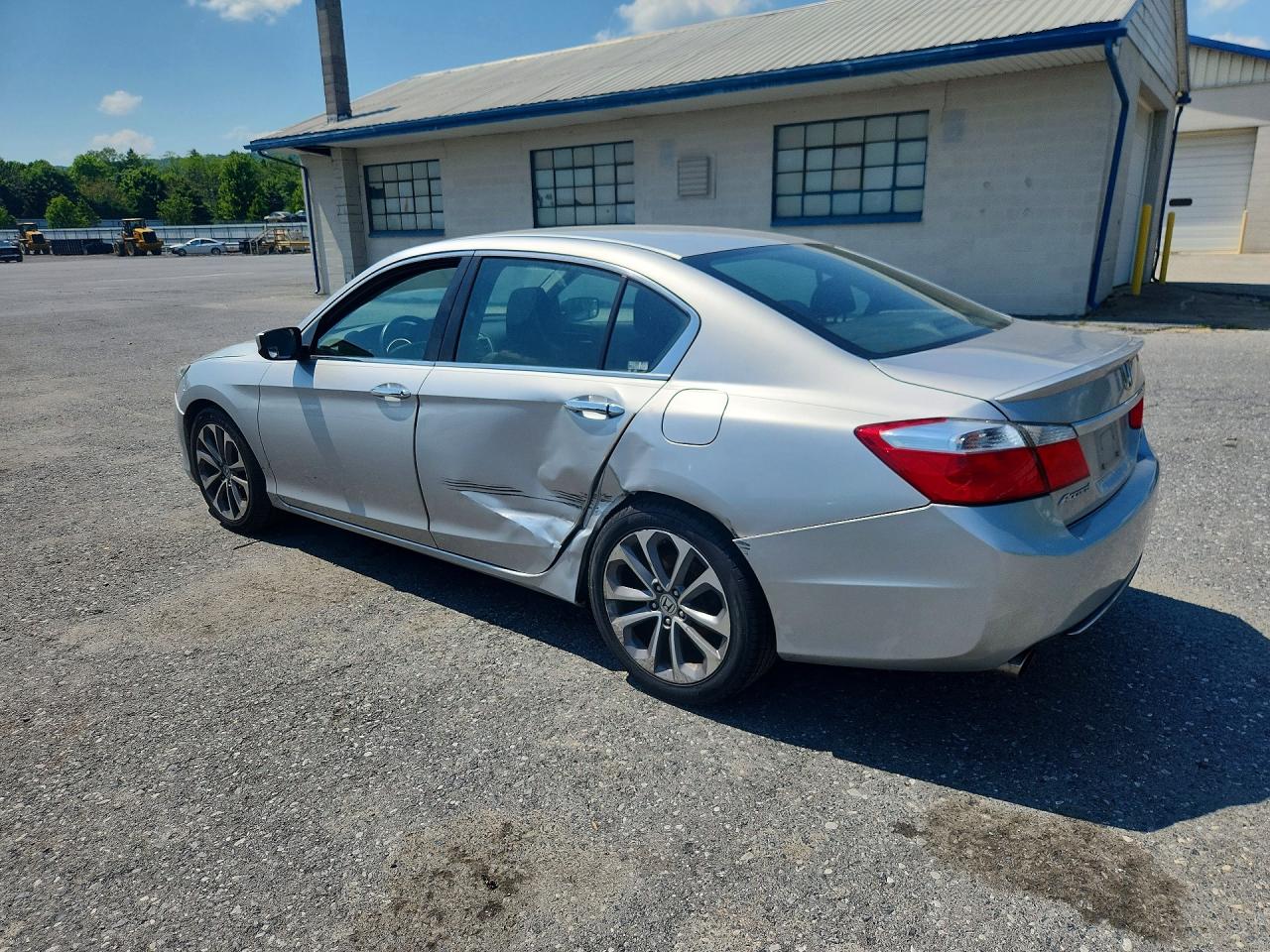 2015 Honda Accord Sport Silver vin: 1HGCR2F5XFA145147